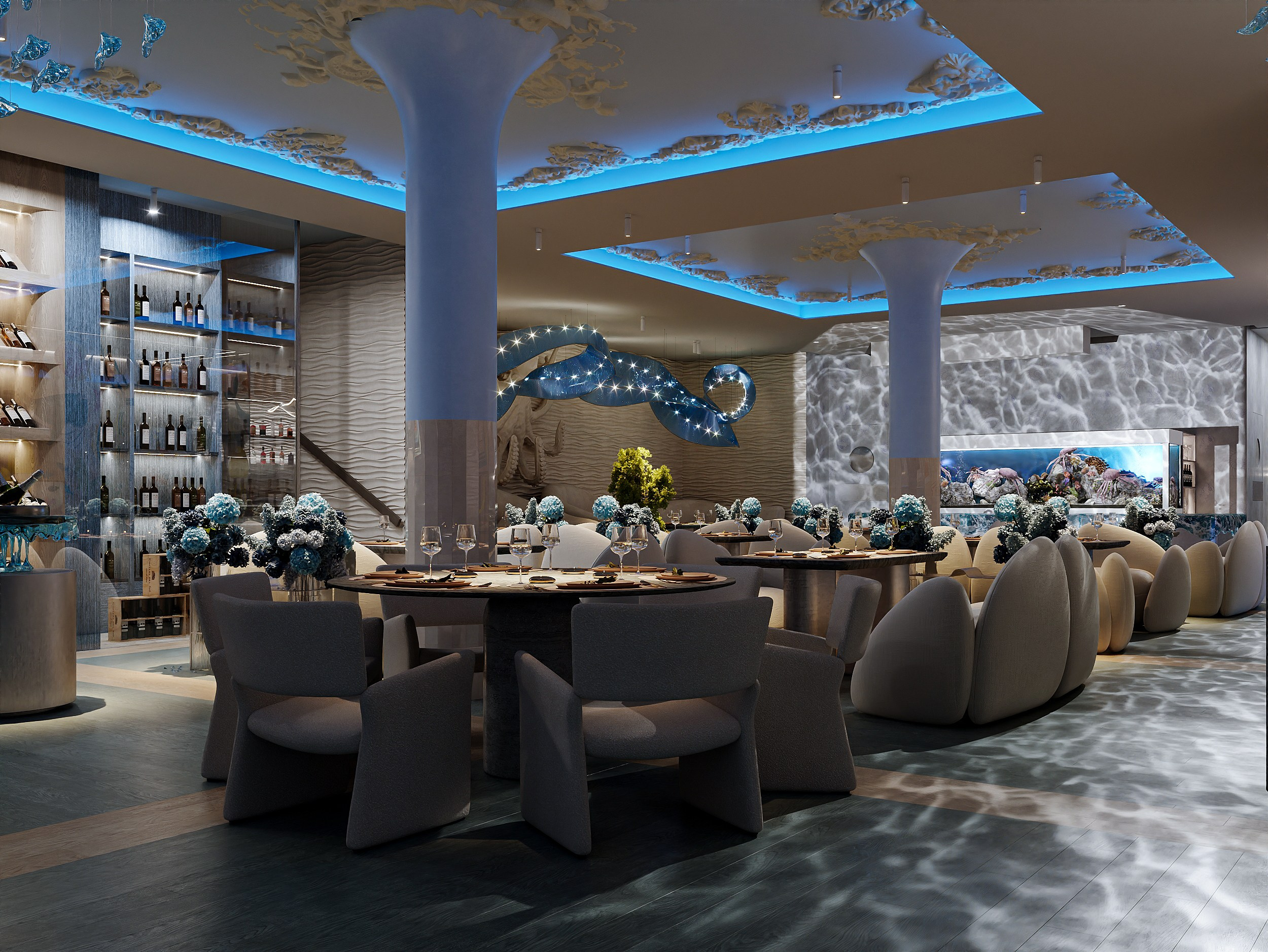 Ресторан морепродуктов. 3D визуализатор в Москве Сердюк Владислав