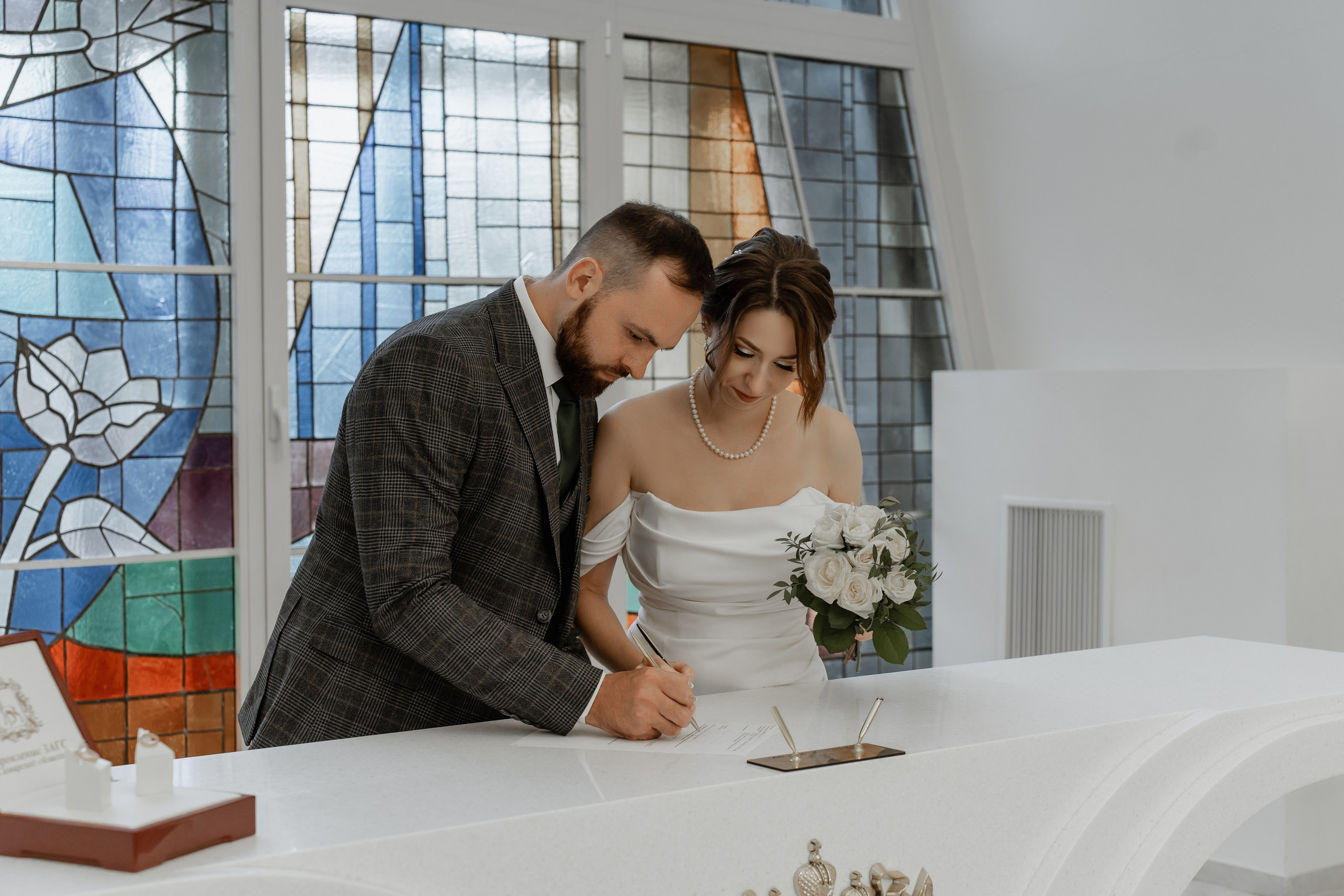 Андрей и Наталья_Дворец бракосочетания. Свадебный и семейный фотограф в Самаре Салахова Гулина