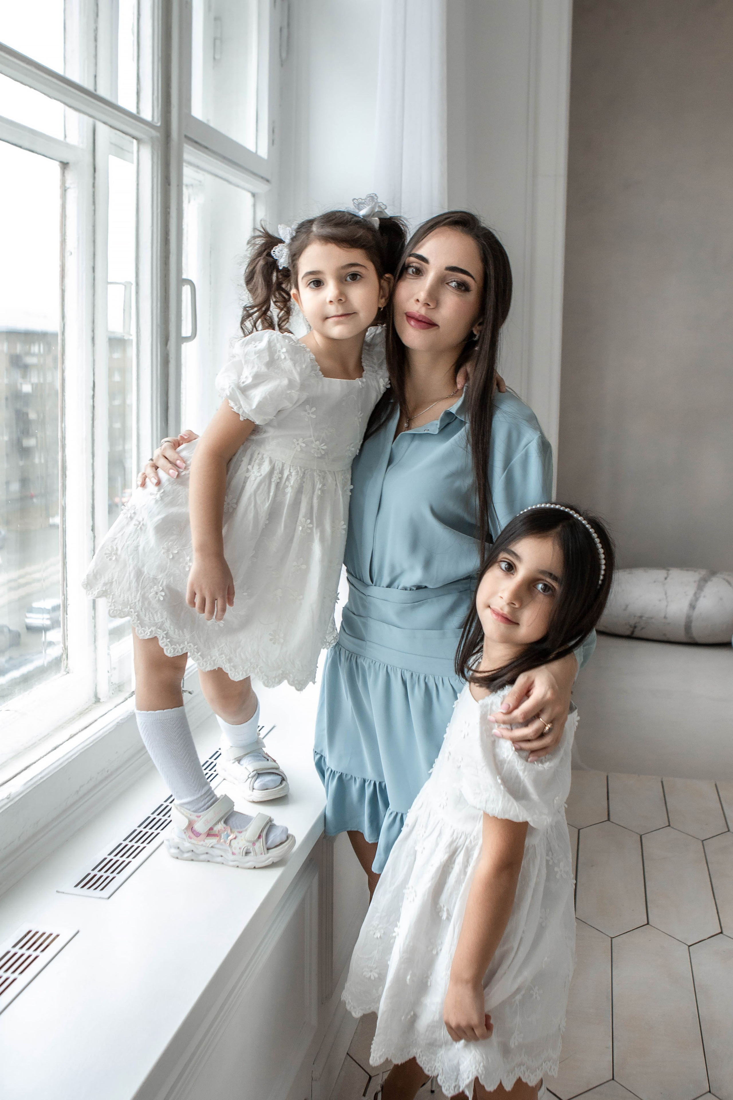 Мама и дочки. Фотограф Екатерина Голицына