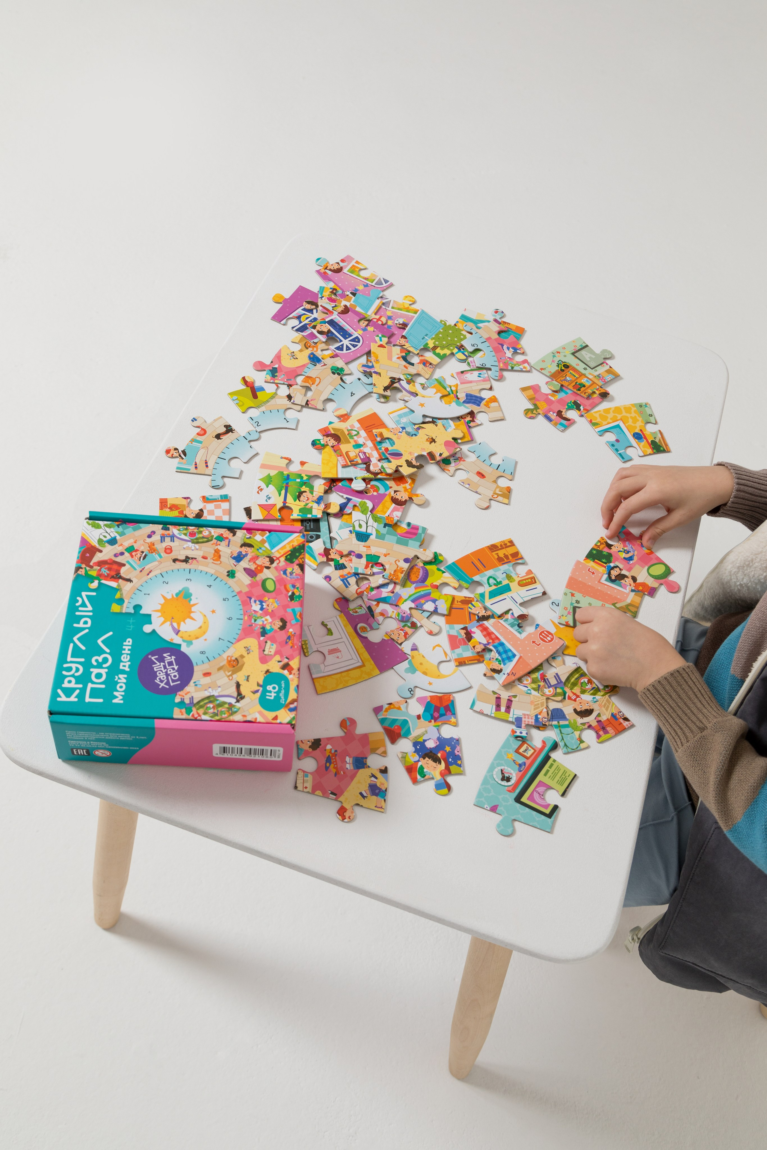 Имиджевая и каталожная съёмка для бренда детских пазлов. Детский и контент фотограф Надя Волкова Санкт-Петербург