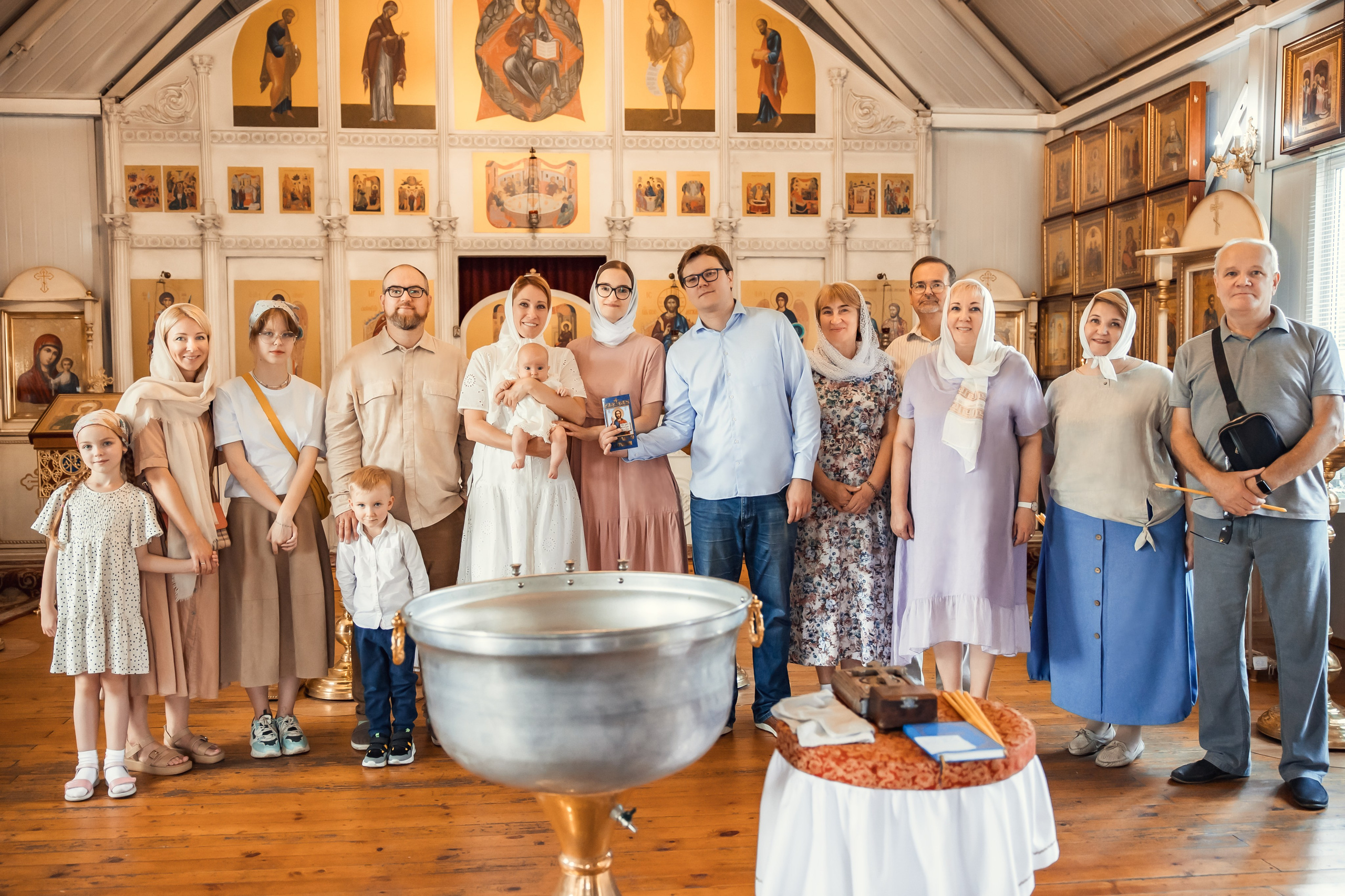 Крещение Варвары. Семейный фотограф и фотограф на Крещение, Венчание в Москве и Подмосковье Людмила Клюева