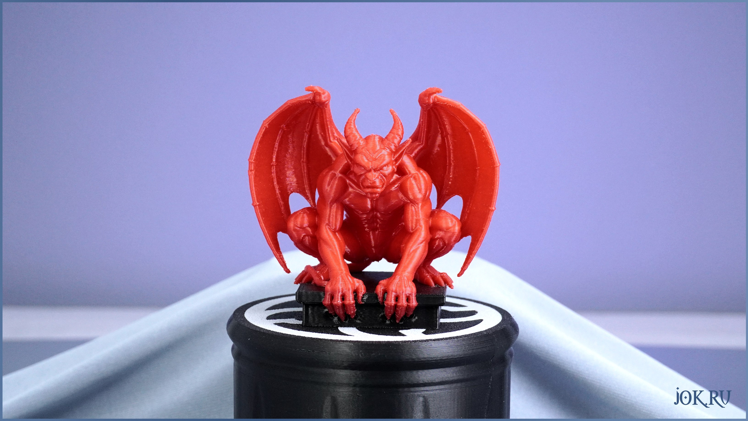 Миниатюра «Горгулья» с магнитом, готическая фигурка красного цвета