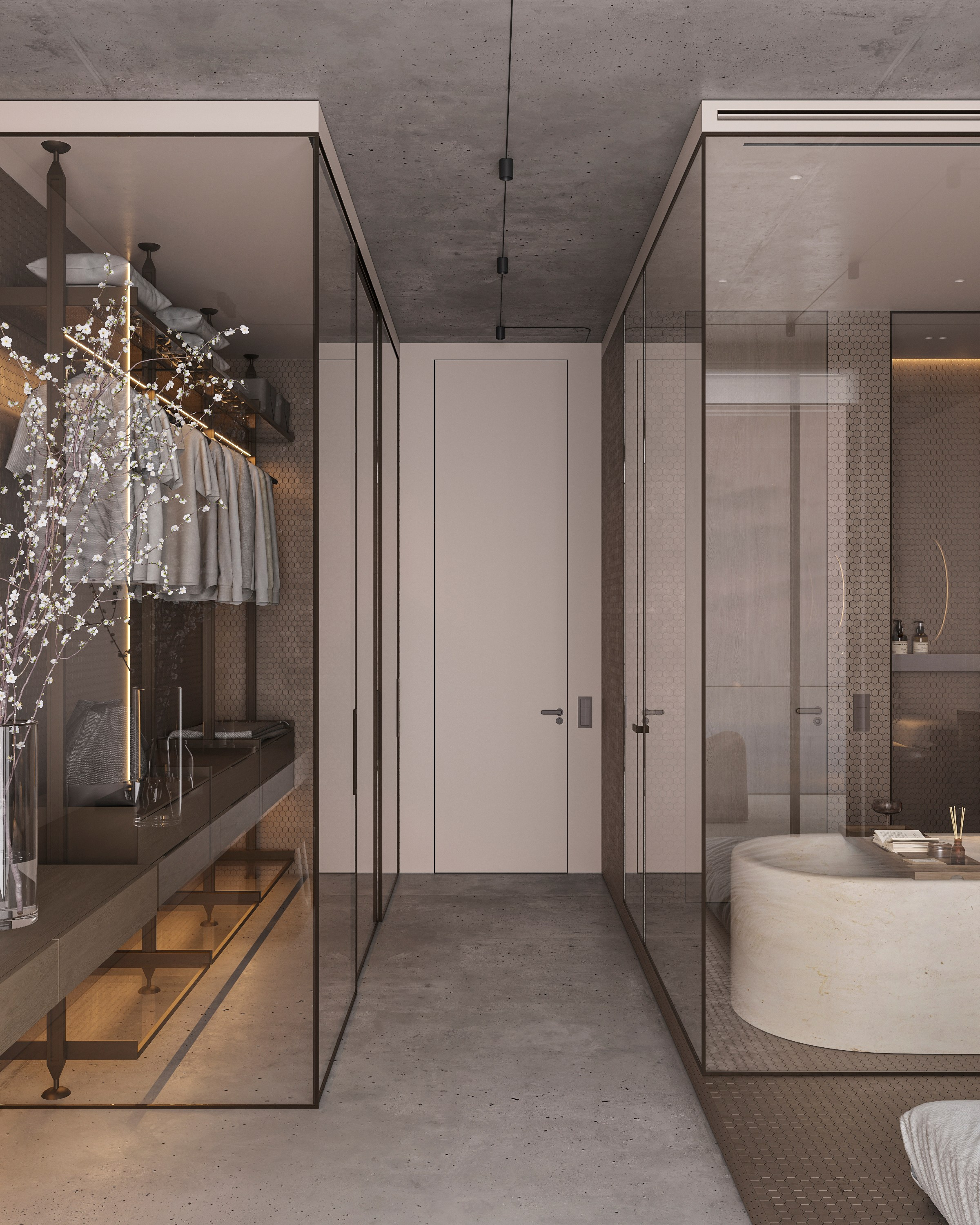 LUXURIOUS SIMPLICITY | BEIGE CONCEPT. Interior Visualization by Valerie Stetyukevich