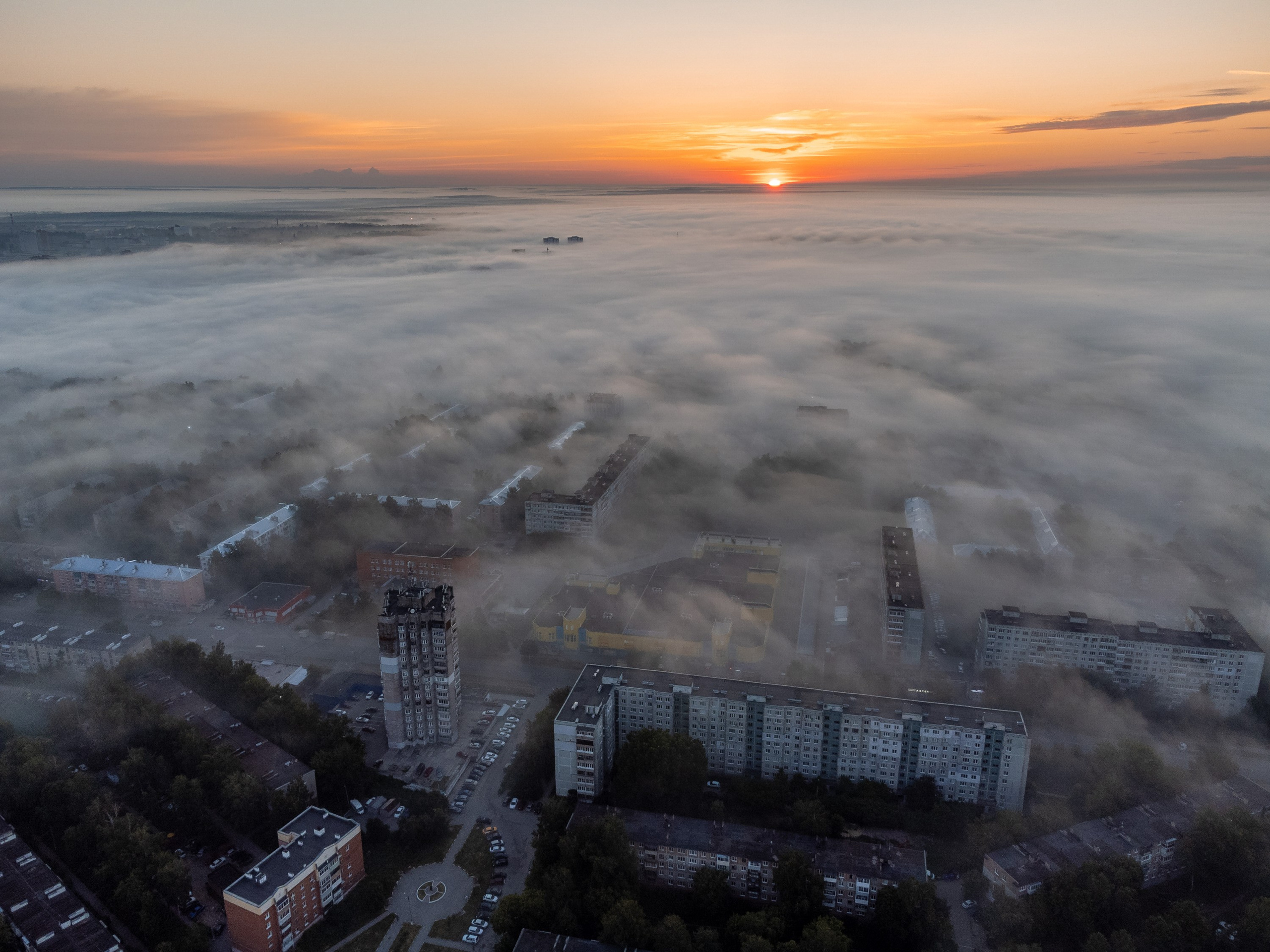 Пролетарский район в тумане. Фотограф и видеооператор в Туле | Даниил Рыбак