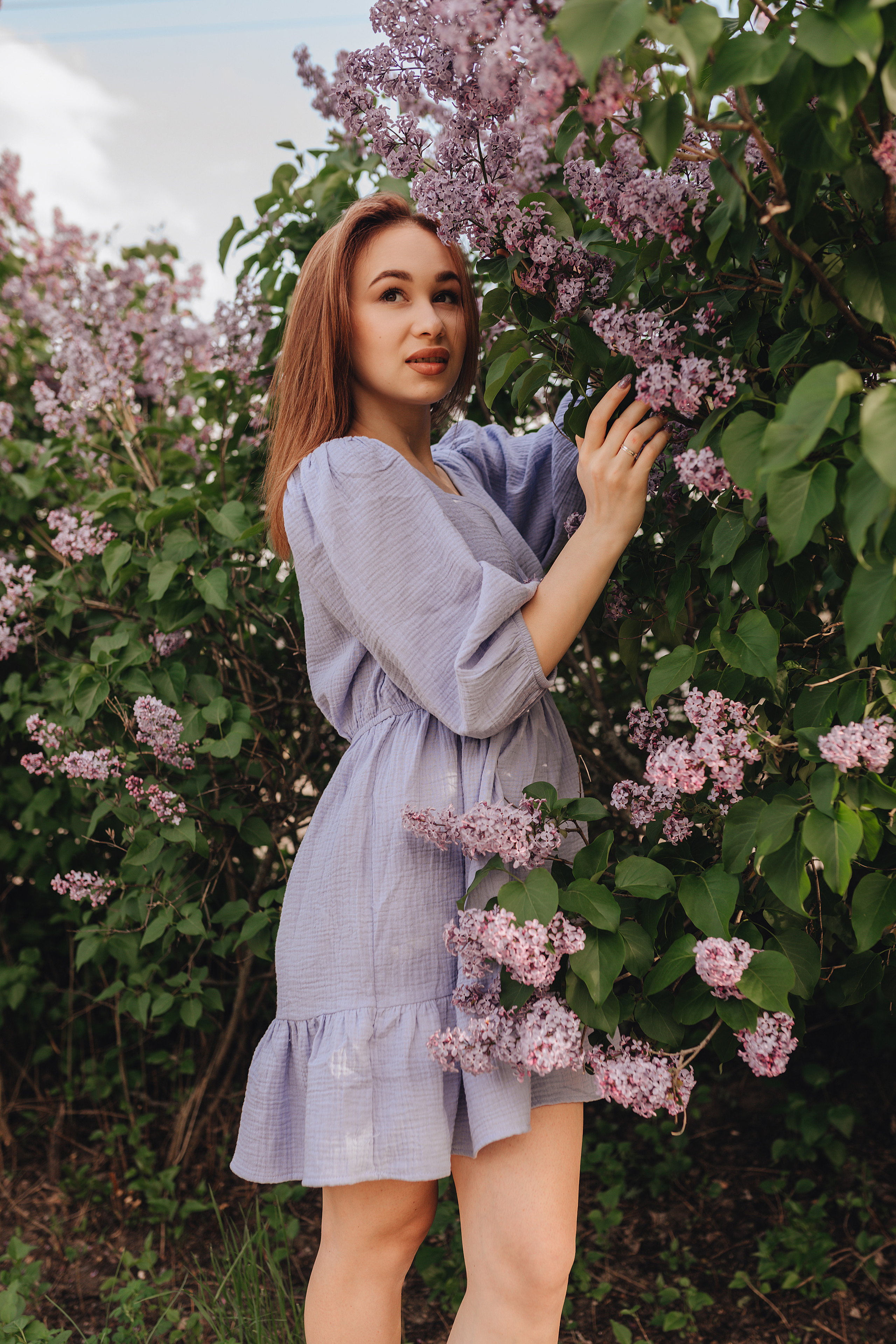 Анастасия | Съемка в сирени. Фотограф Карина Шмулёва. Воронеж и область