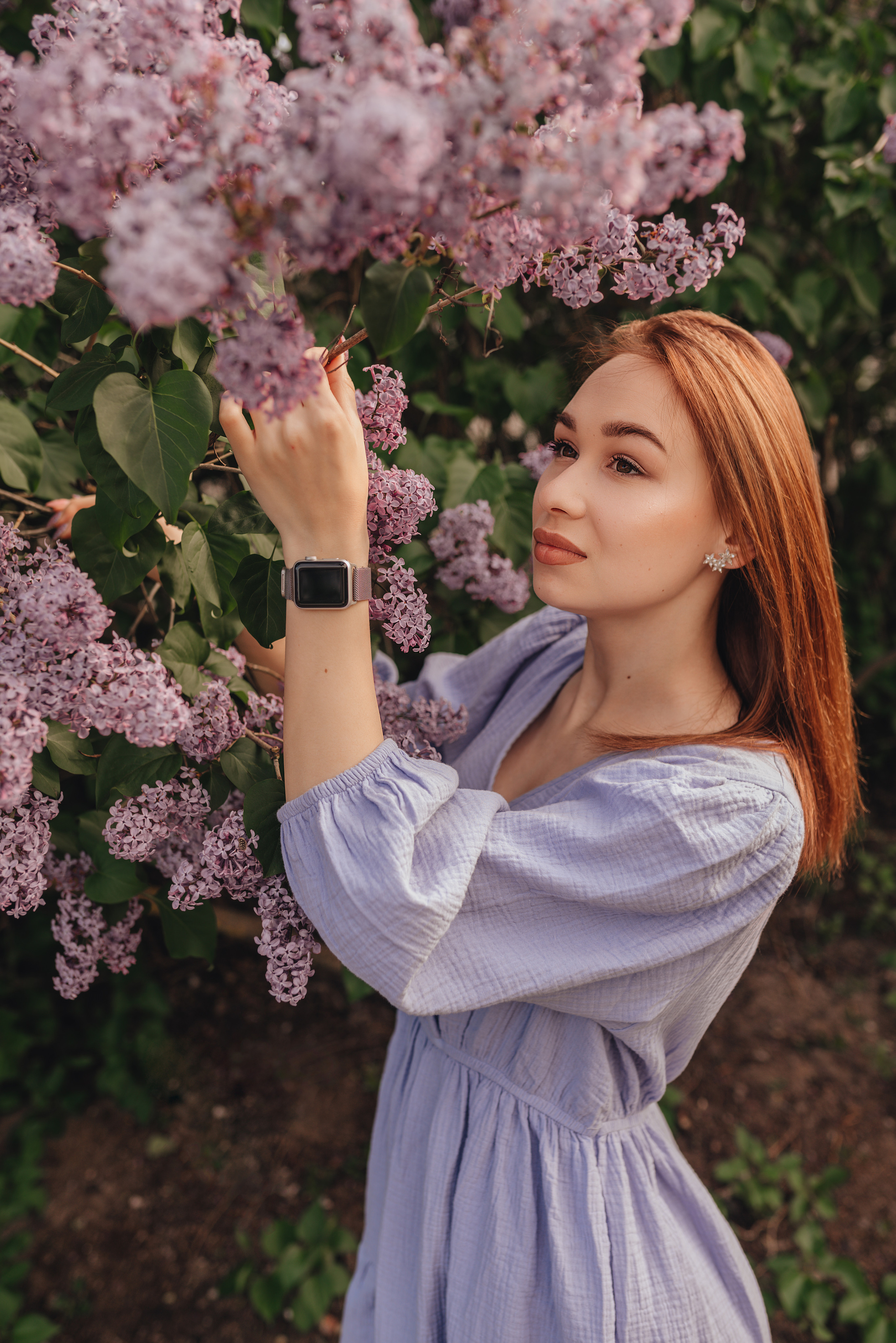 Анастасия | Съемка в сирени. Фотограф Карина Шмулёва. Воронеж и область
