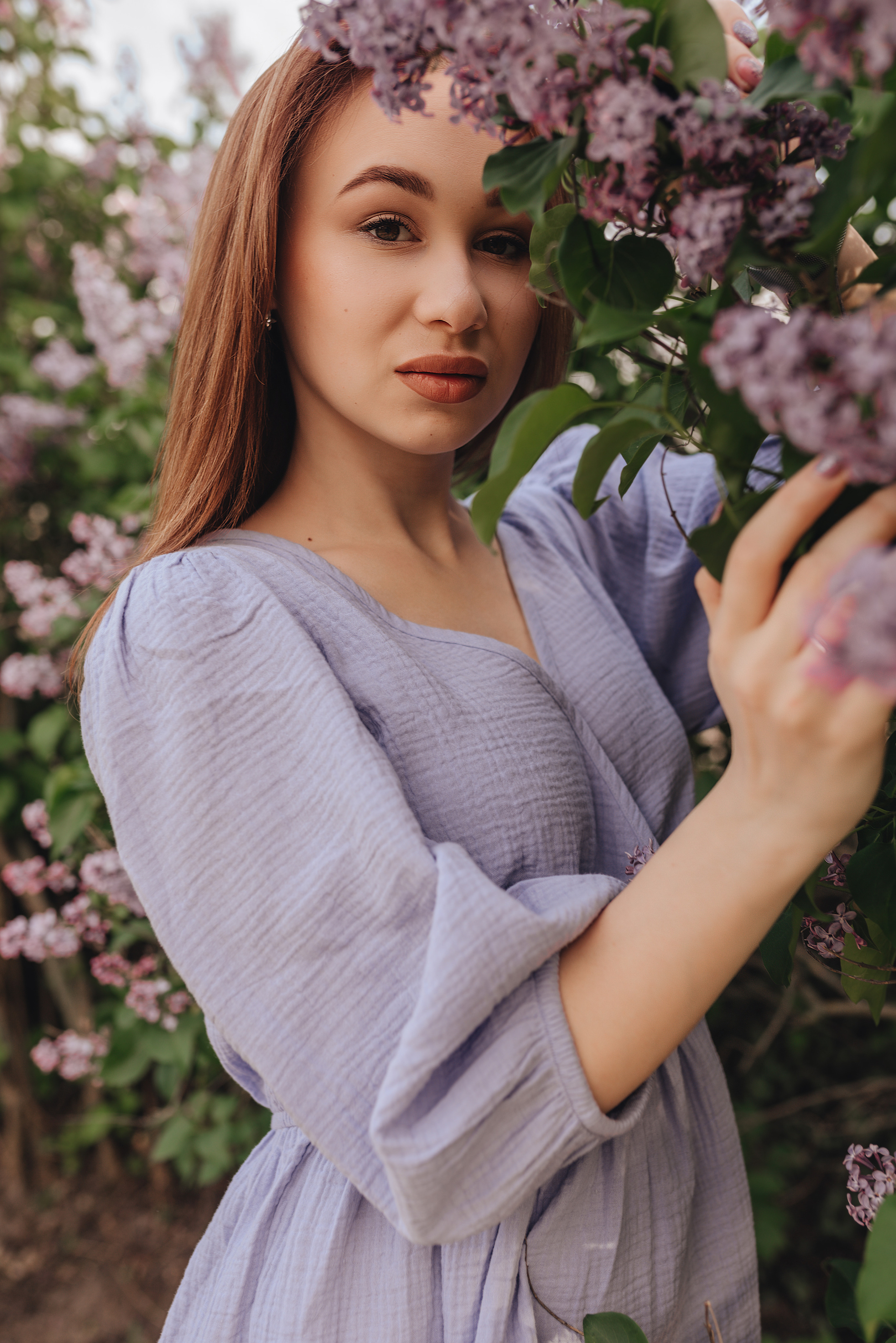 Анастасия | Съемка в сирени. Фотограф Карина Шмулёва. Воронеж и область
