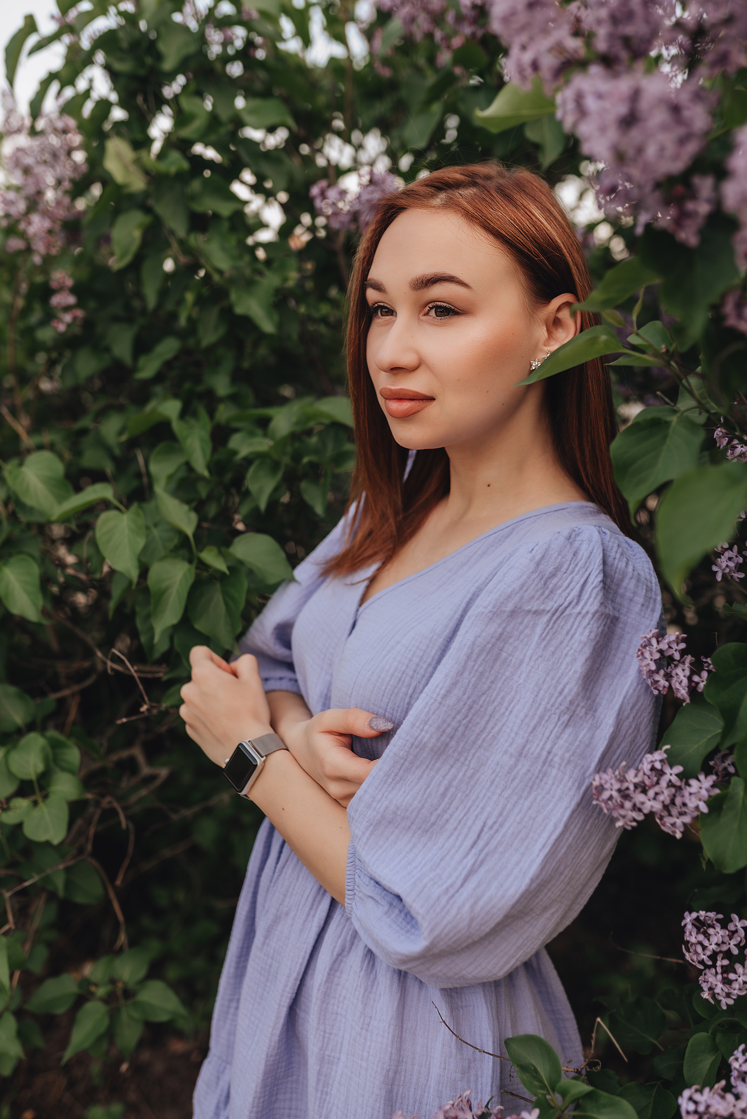 Анастасия | Съемка в сирени. Фотограф Карина Шмулёва. Воронеж и область