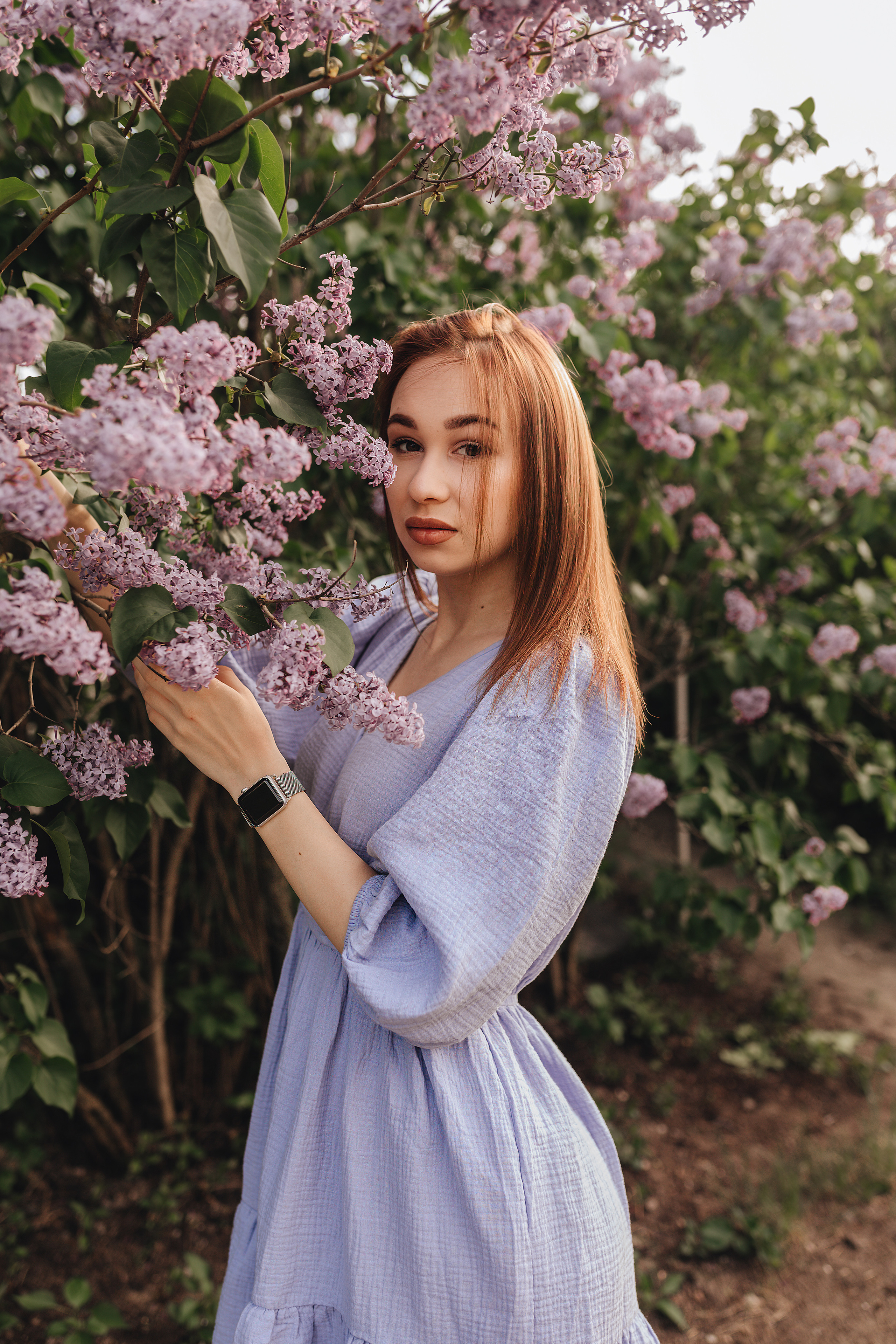 Анастасия | Съемка в сирени. Фотограф Карина Шмулёва. Воронеж и область