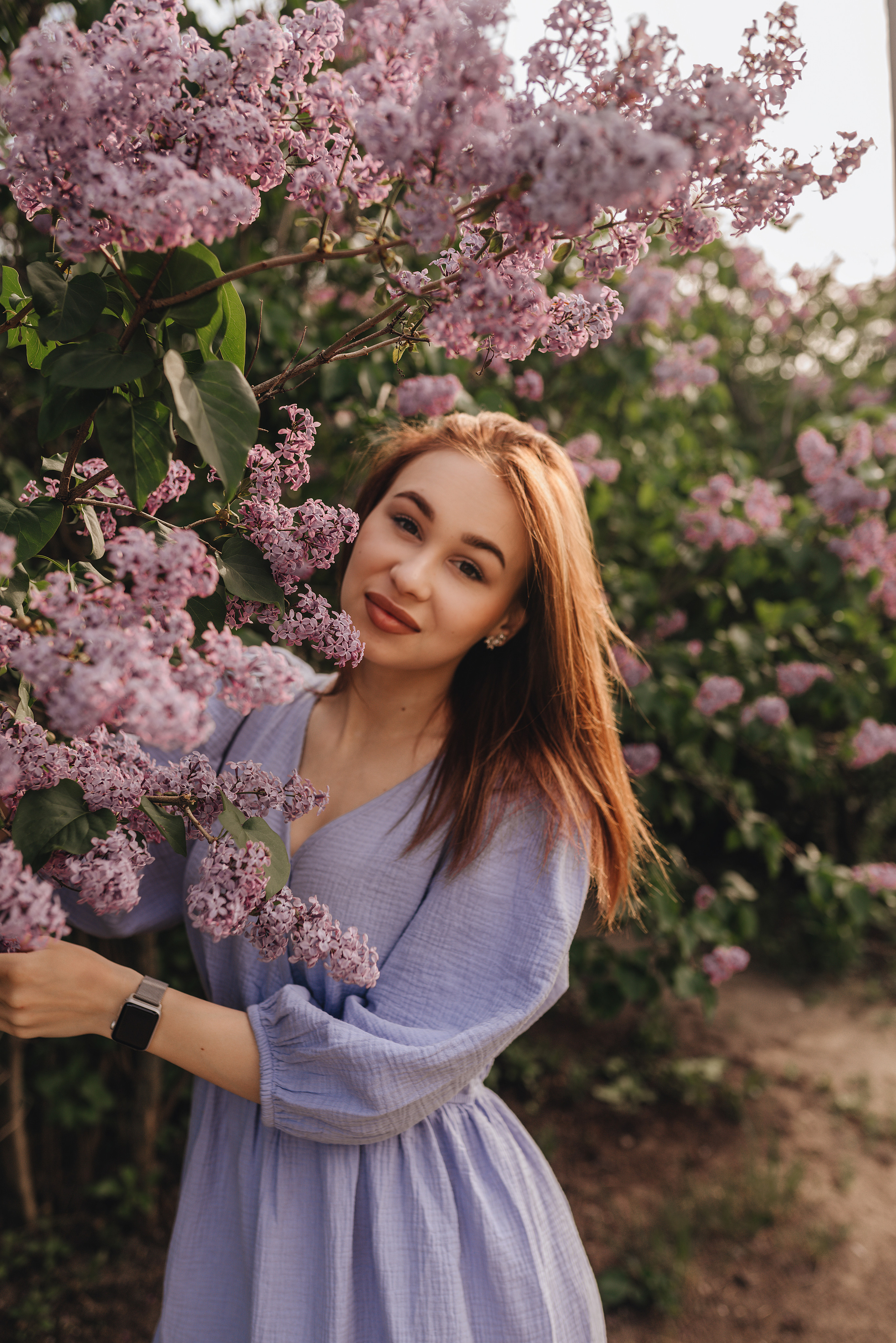 Анастасия | Съемка в сирени. Фотограф Карина Шмулёва. Воронеж и область