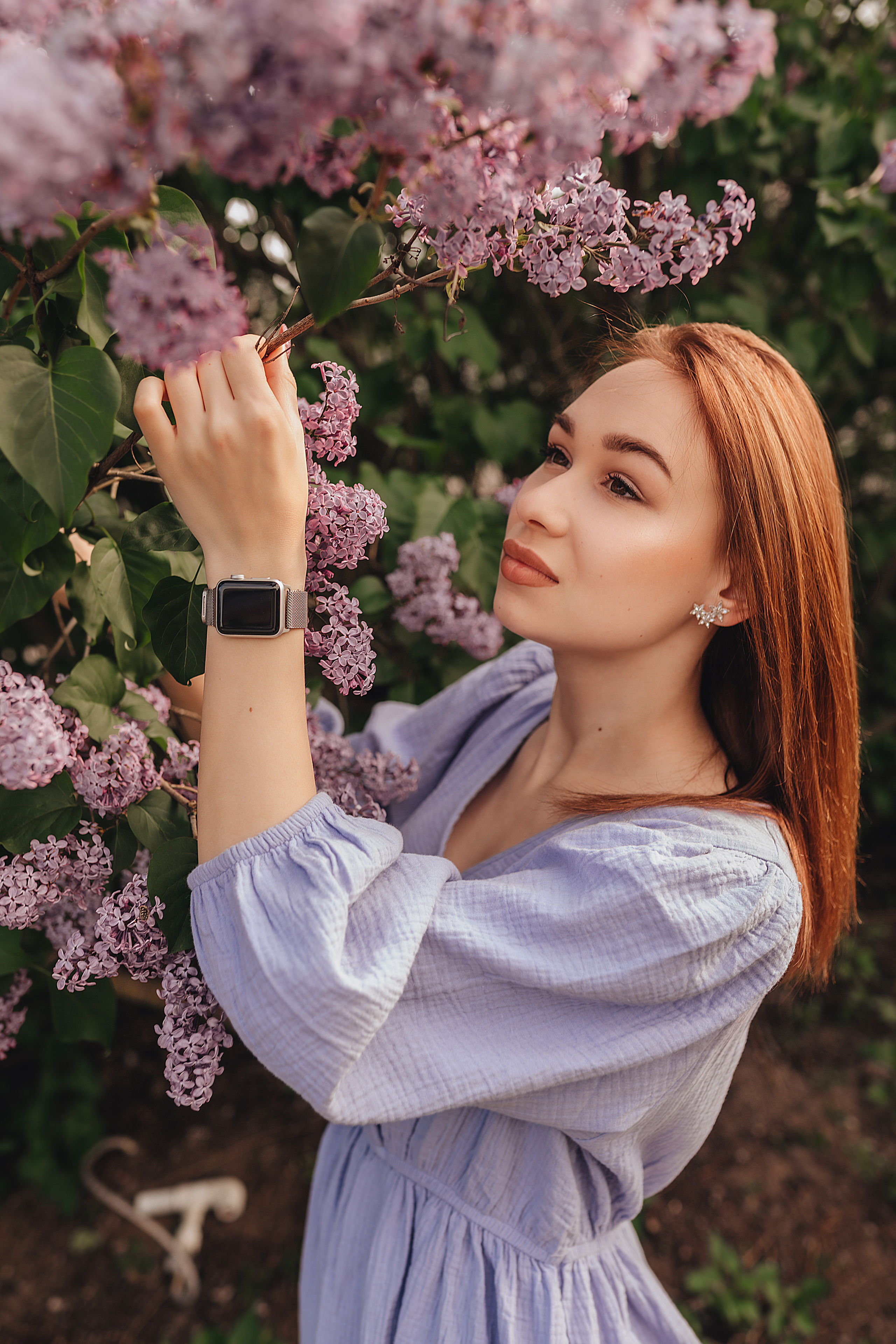 Анастасия | Съемка в сирени. Фотограф Карина Шмулёва. Воронеж и область