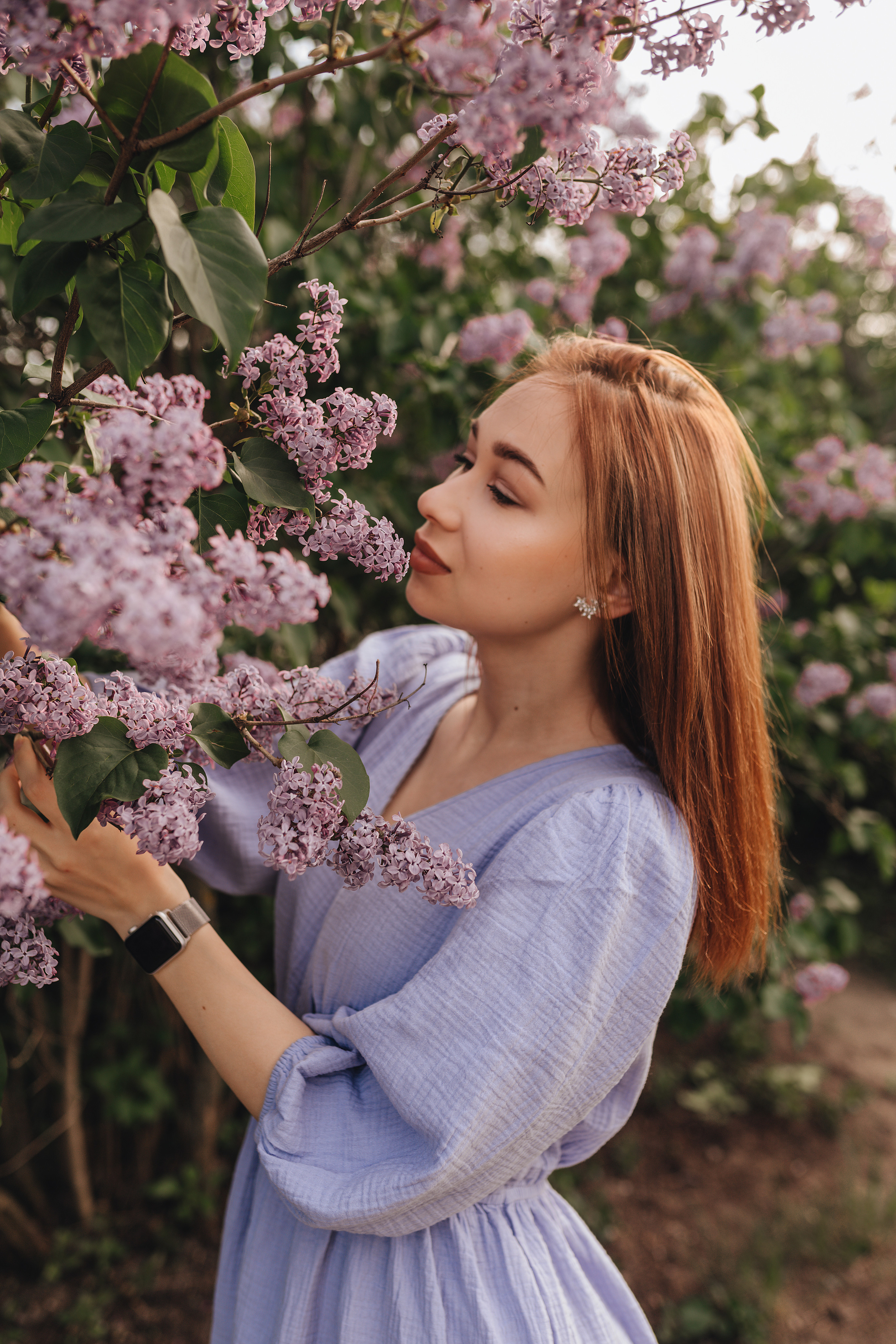 Анастасия | Съемка в сирени. Фотограф Карина Шмулёва. Воронеж и область