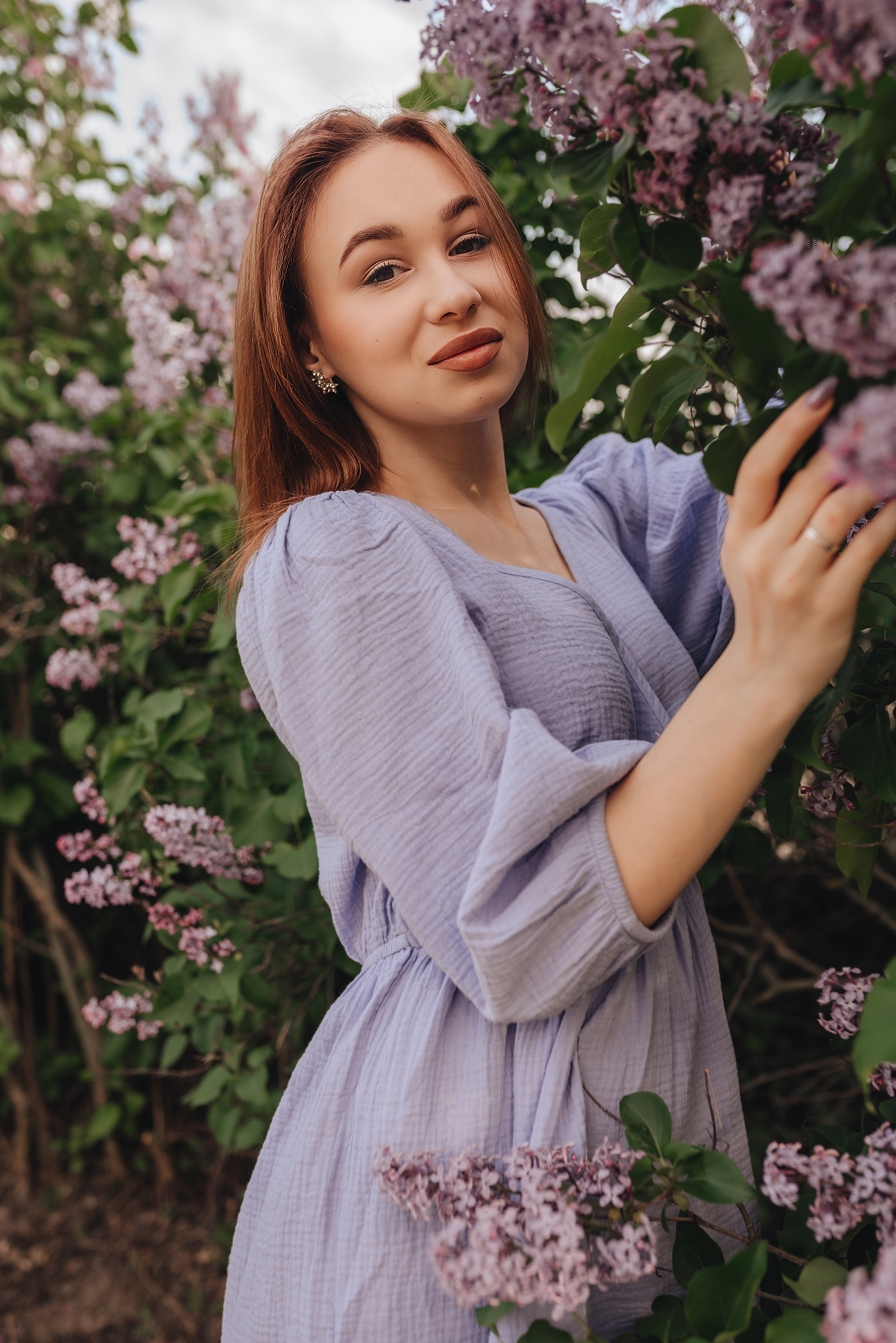 Анастасия | Съемка в сирени. Фотограф Карина Шмулёва. Воронеж и область