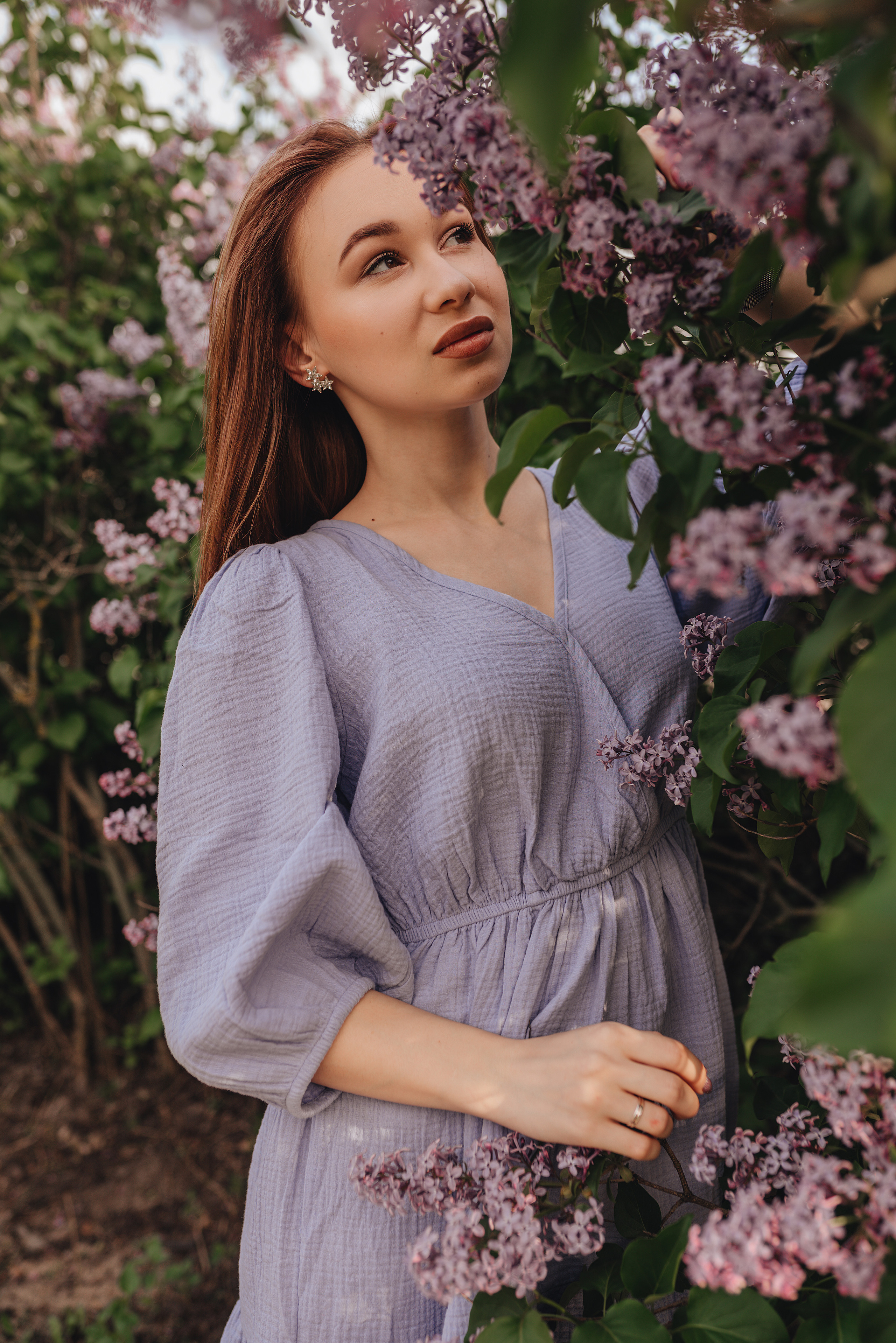 Анастасия | Съемка в сирени. Фотограф Карина Шмулёва. Воронеж и область