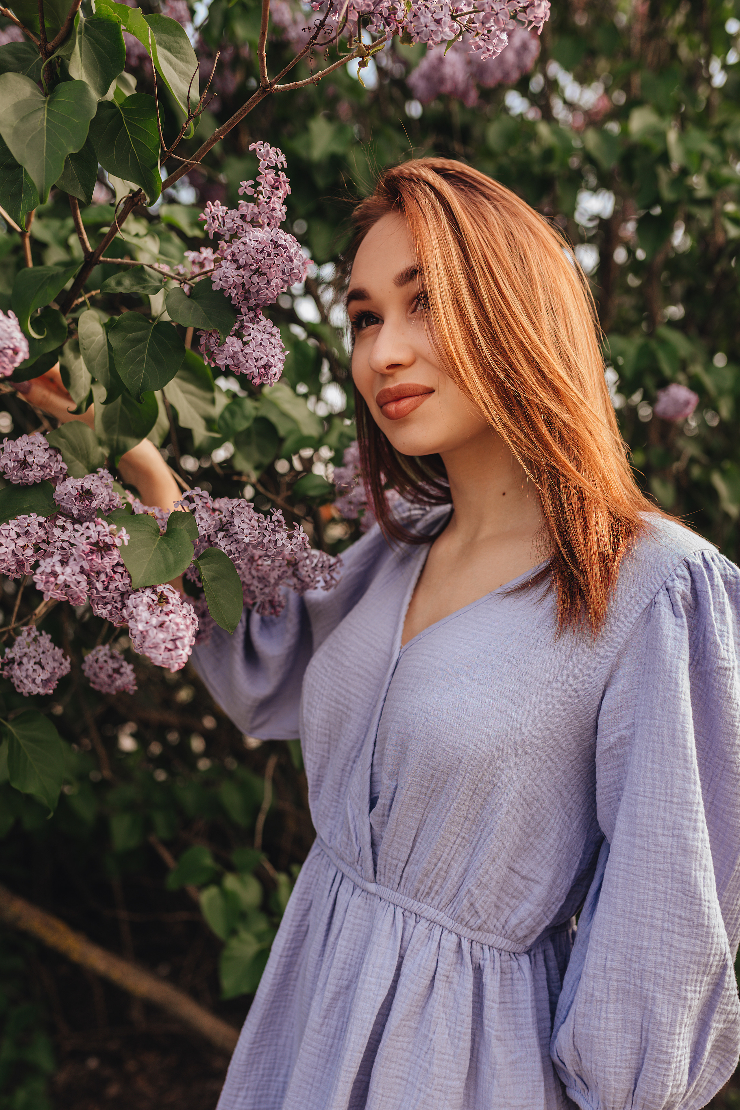 Анастасия | Съемка в сирени. Фотограф Карина Шмулёва. Воронеж и область