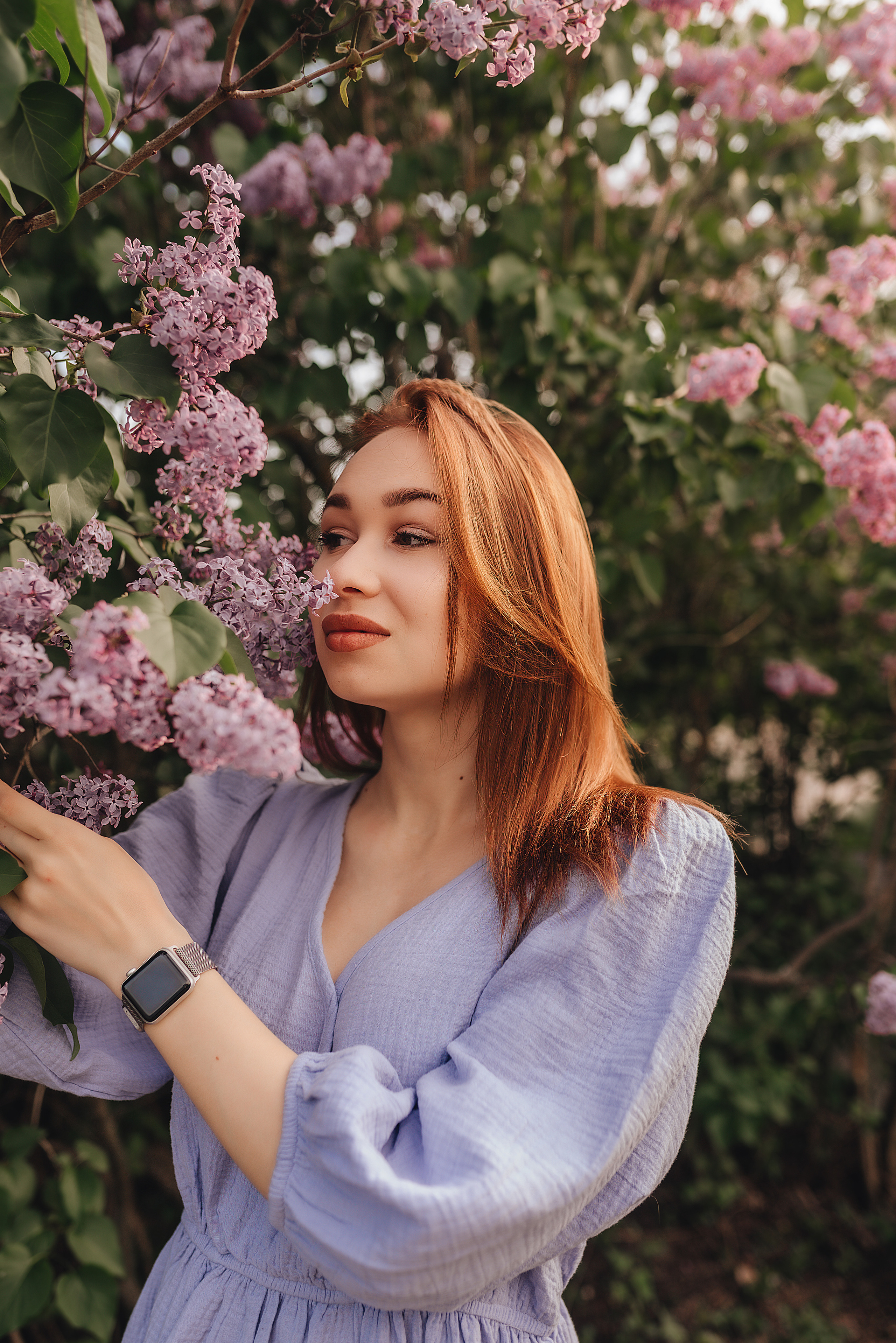 Анастасия | Съемка в сирени. Фотограф Карина Шмулёва. Воронеж и область
