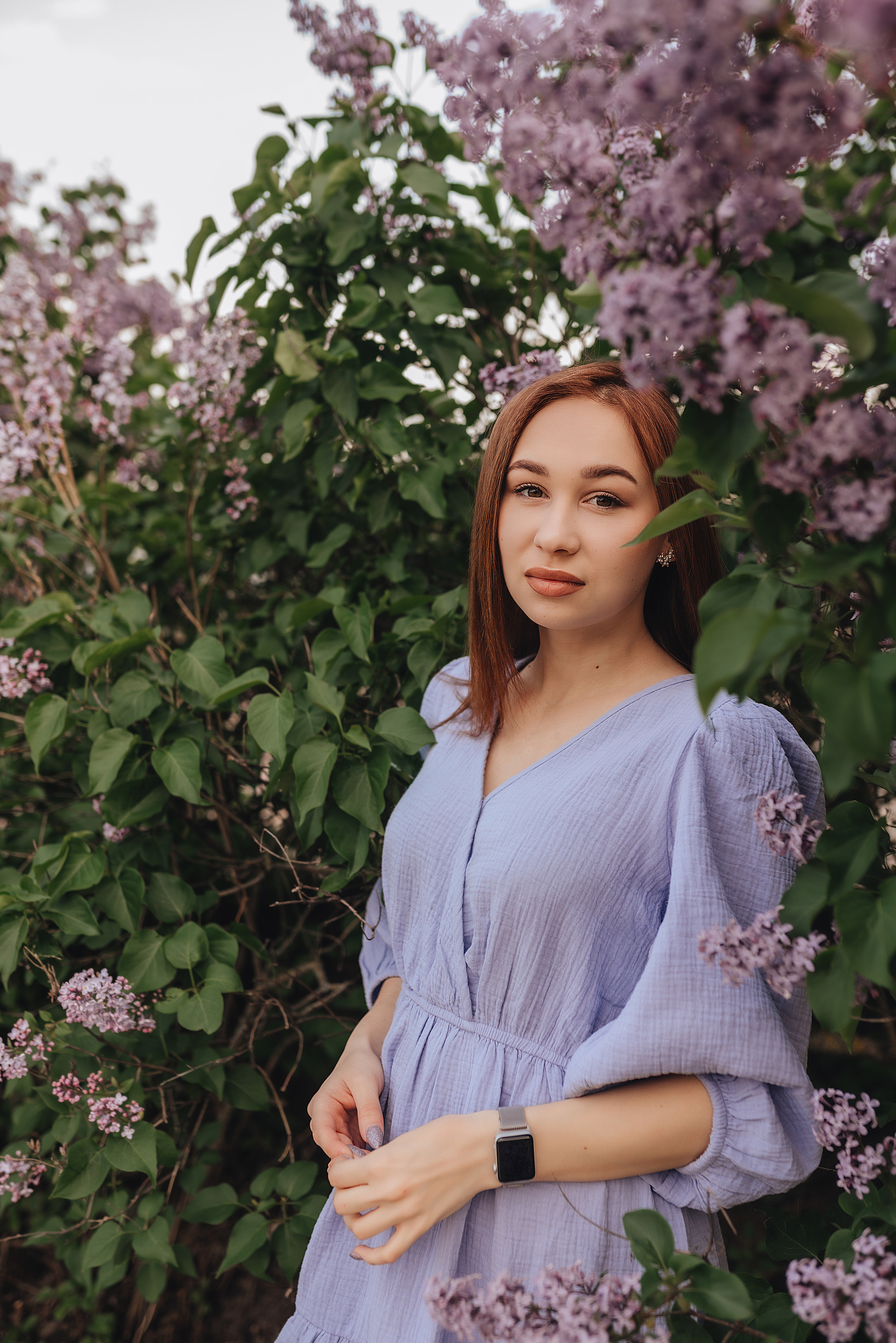 Анастасия | Съемка в сирени. Фотограф Карина Шмулёва. Воронеж и область