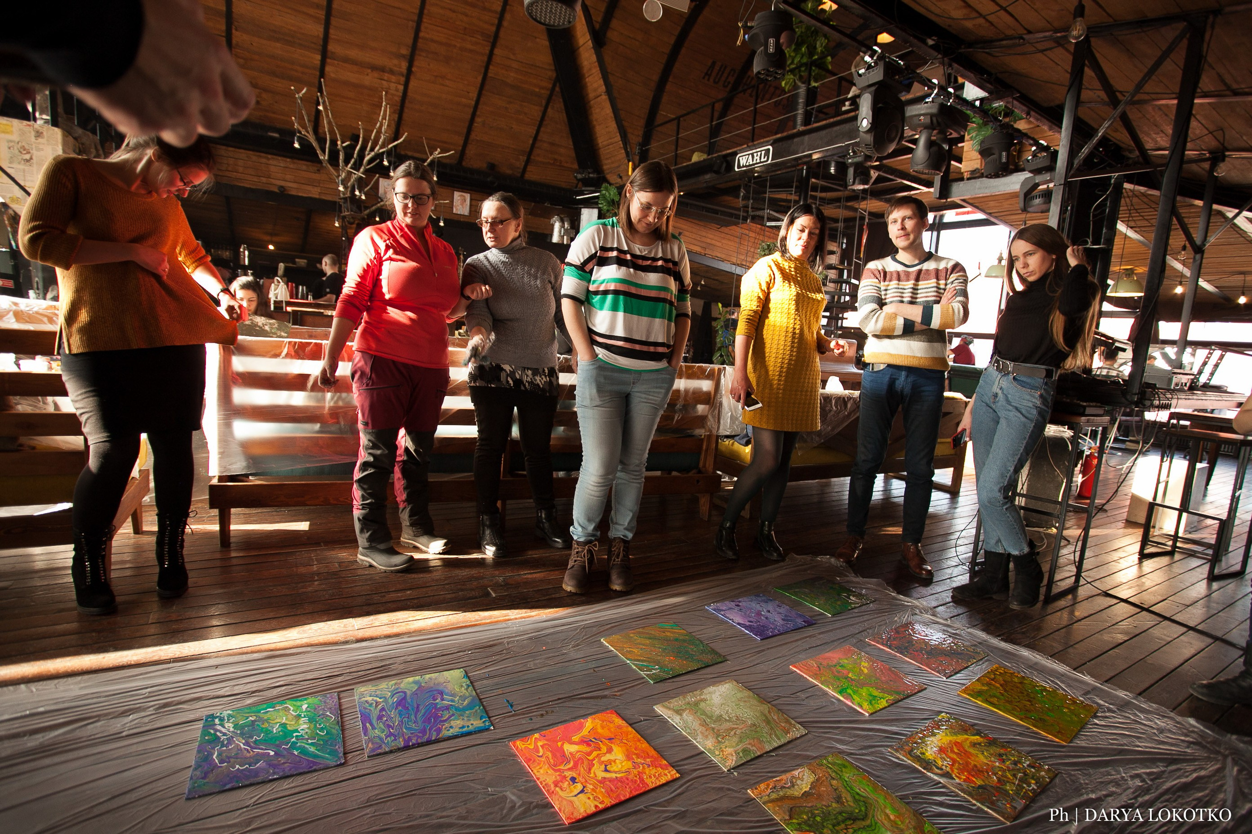 Мастер класс Fluid Art. Фотограф Дарья Локотко в Красноярске