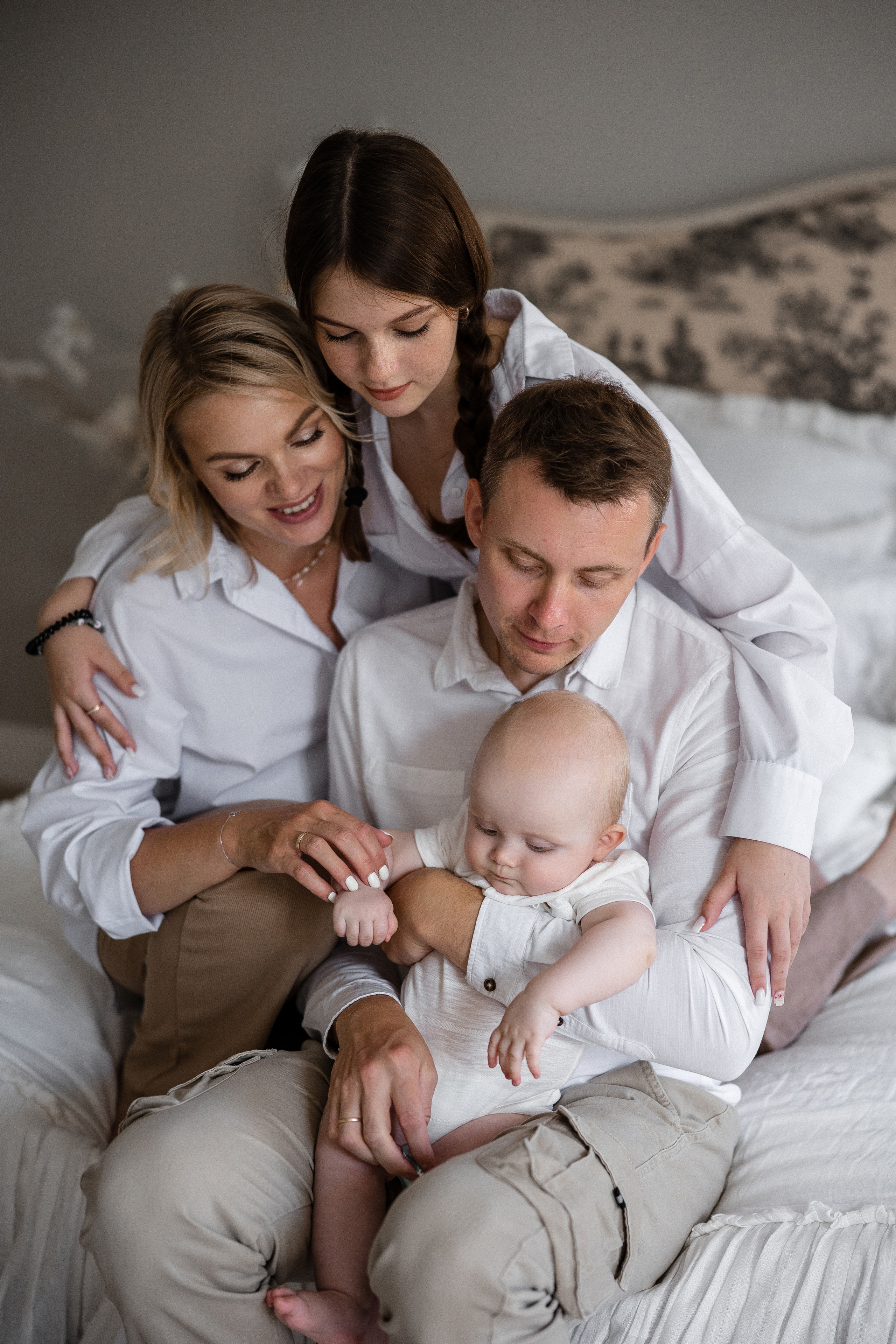 Семейная в студии. Свадебный и семейный фотограф Москва Екатерина Верижникова