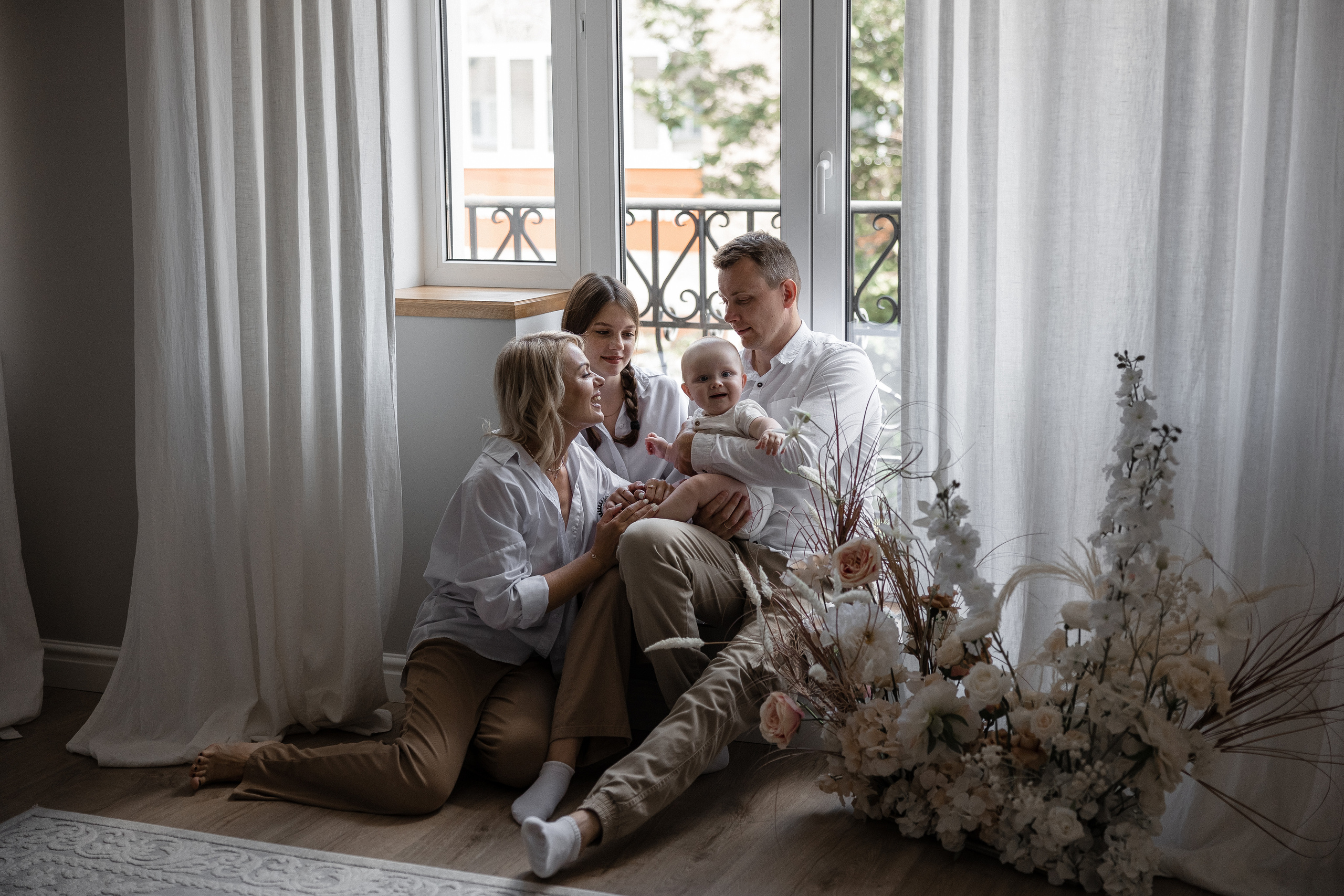 Семейная в студии. Свадебный и семейный фотограф Москва Екатерина Верижникова