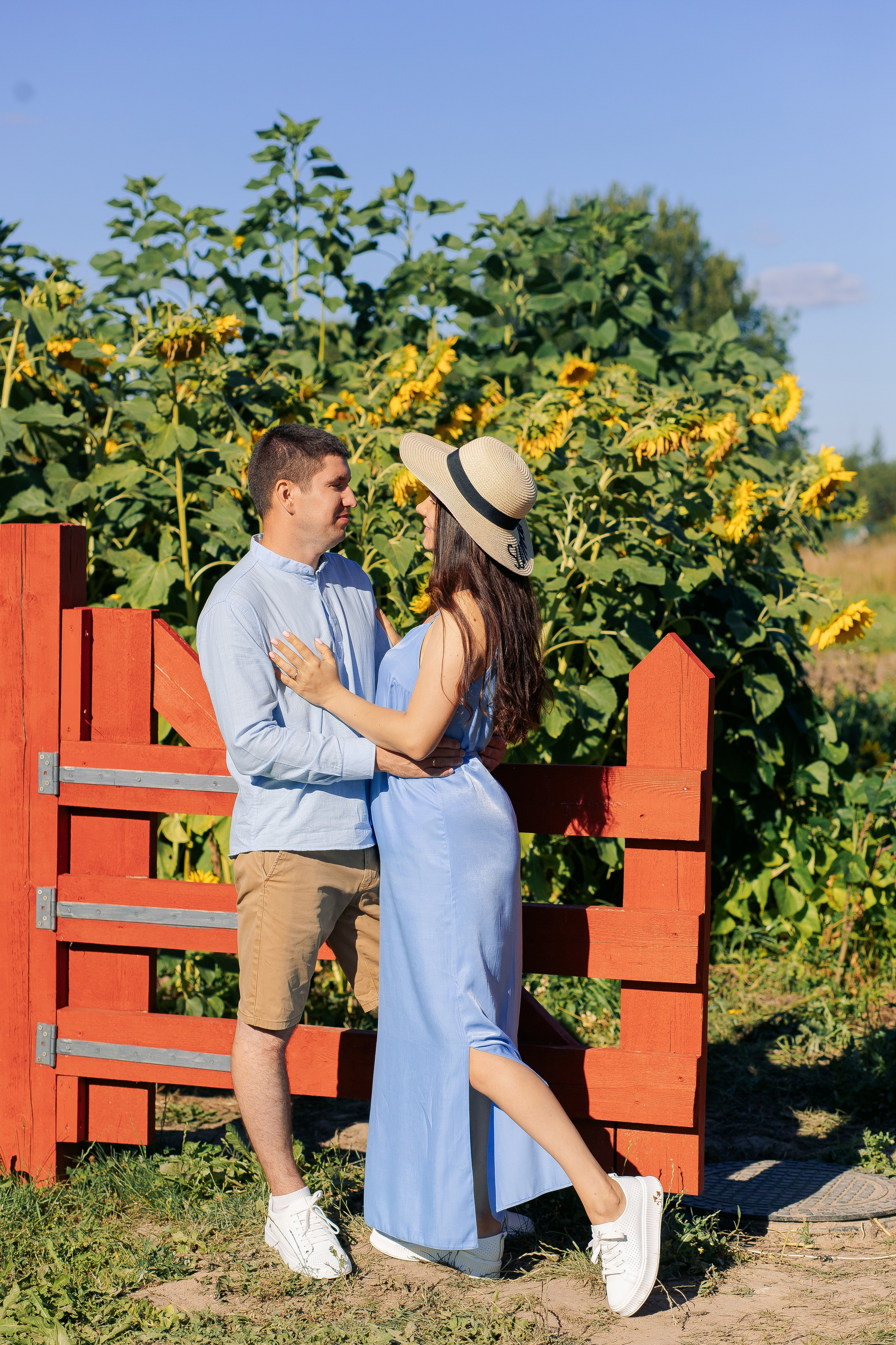 Семейная фотосессия с подсолнухами. Фотограф в Санкт-Петербурге, Анна Скворцова