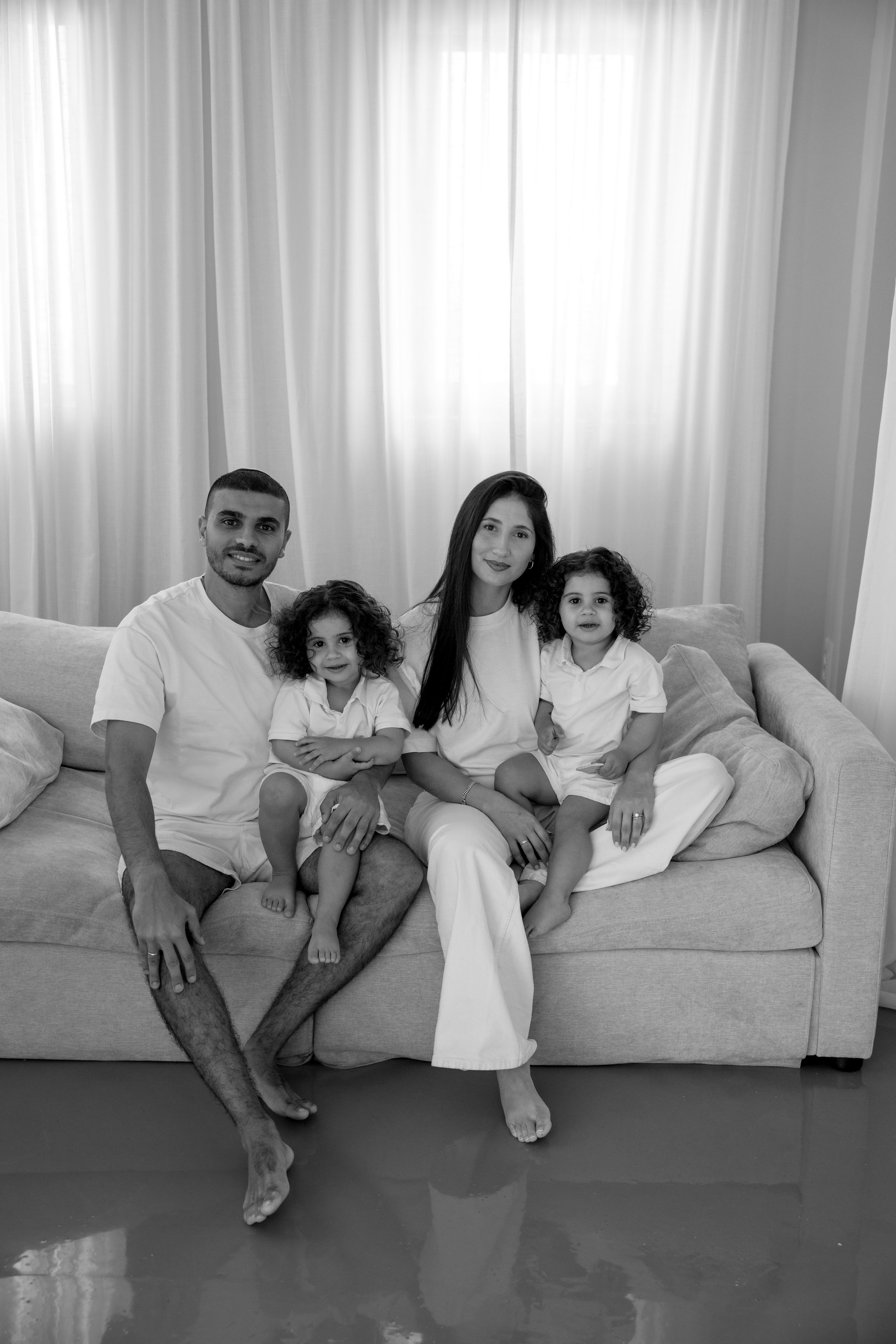 Family photoshoot inside the studio in Hadera. Wedding and family photographer