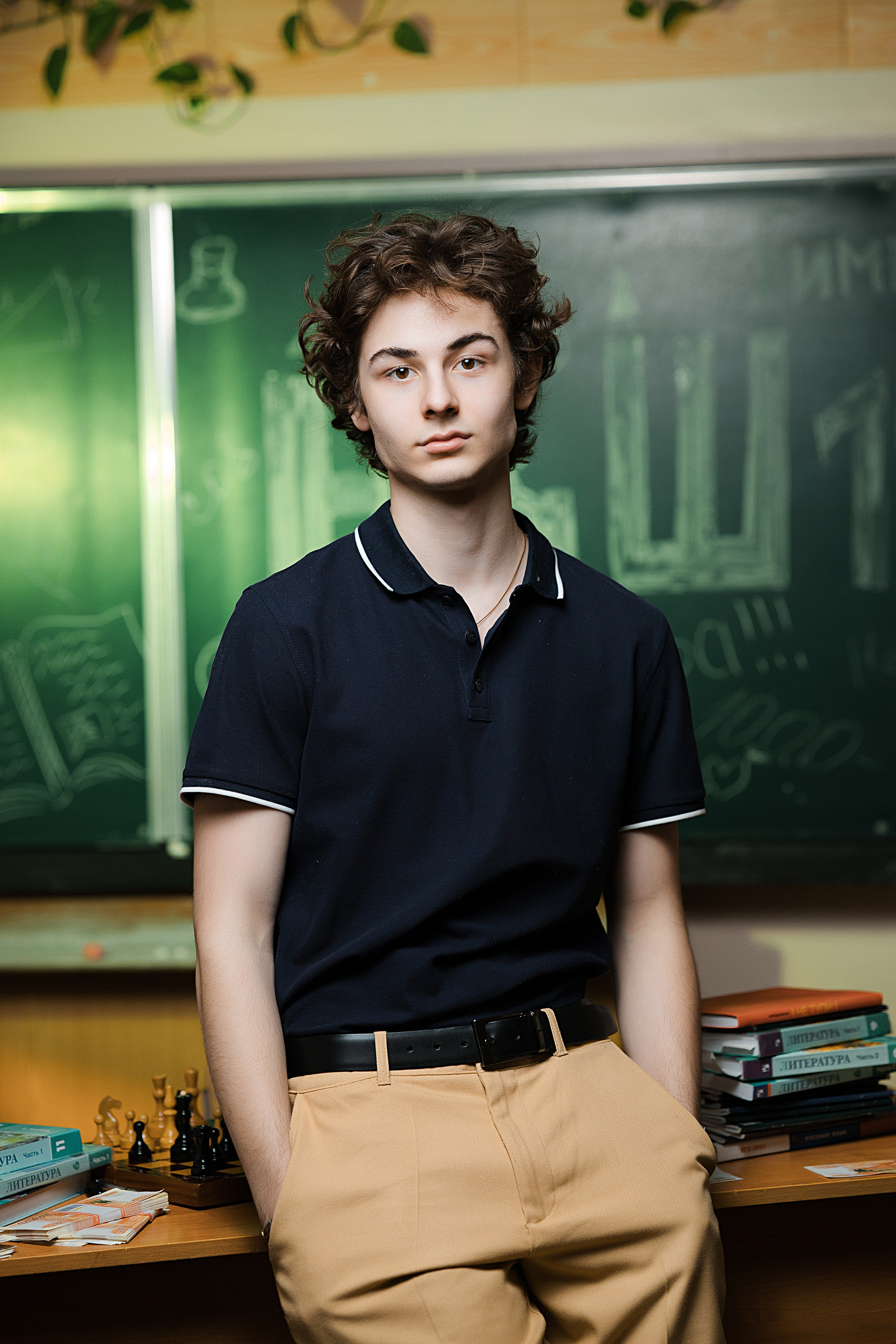 Портрет ученика гимназии Серпухов в школе.
