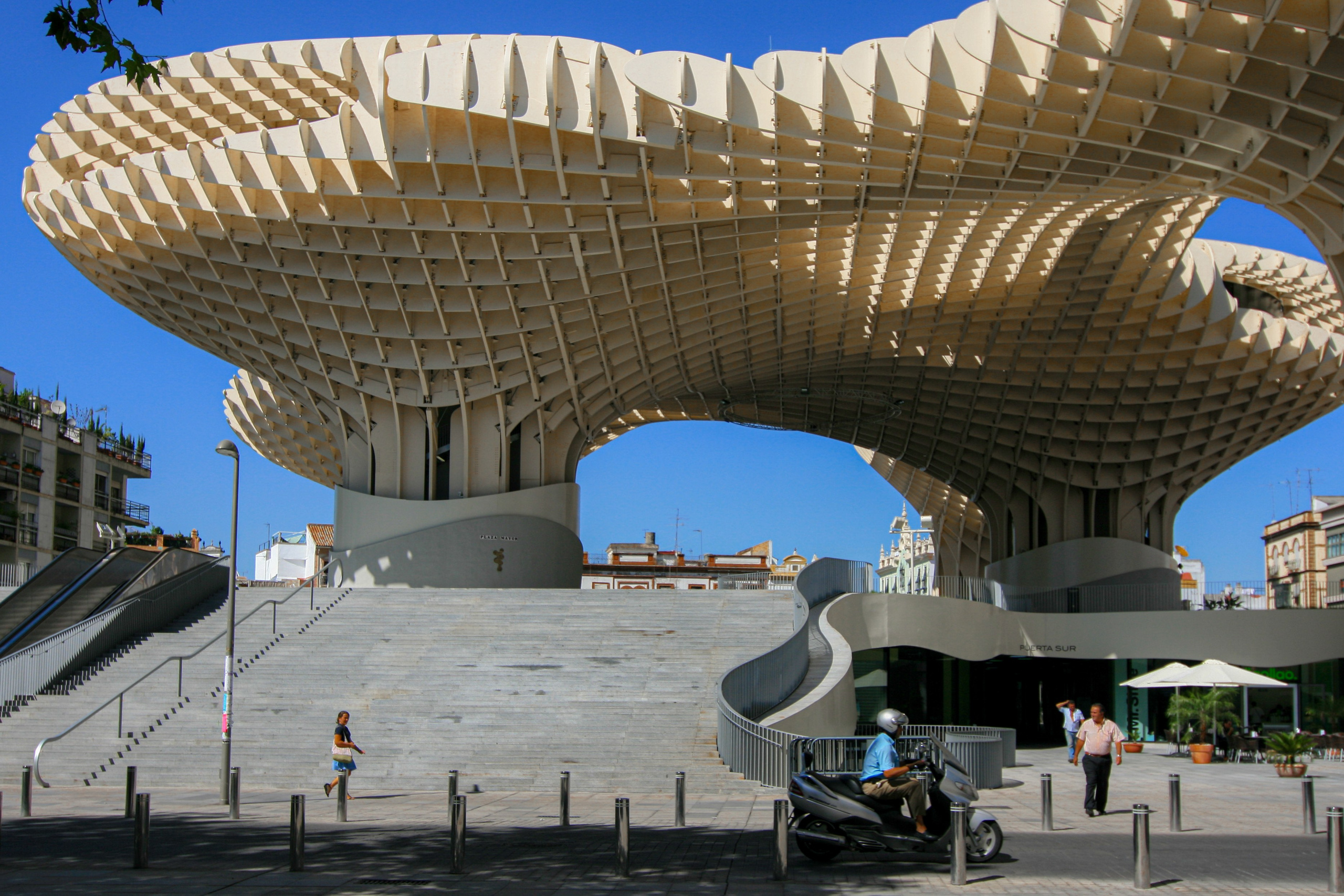 Metropol Parasol, also known as "Las Setas de Sevilla" (The Mushrooms of Seville), located in Seville, Spain.