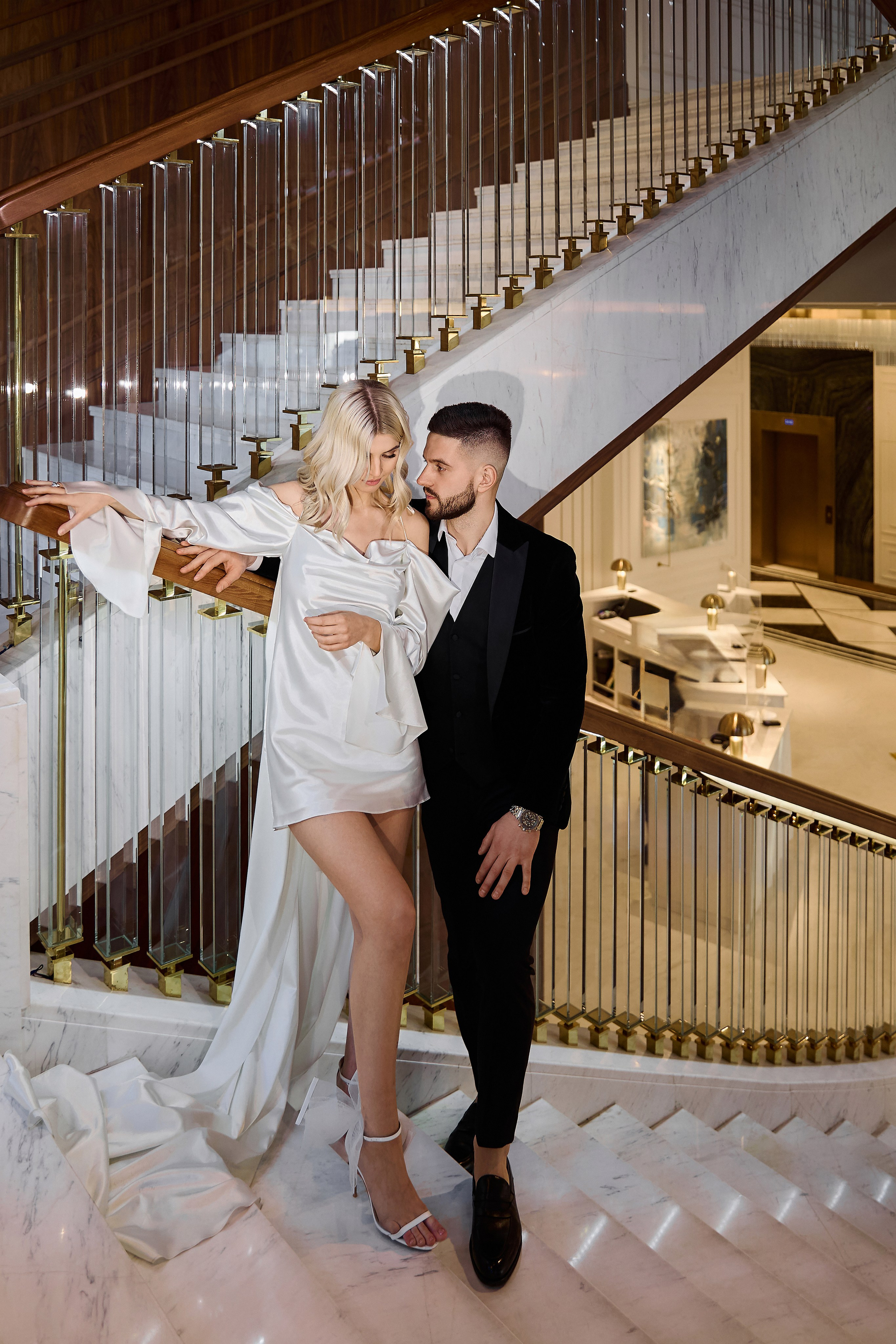 Виктория и Денис. Сборы в отеле «Marriott Imperial Plaza». Свадебный фотограф в Москве и Подмосковье