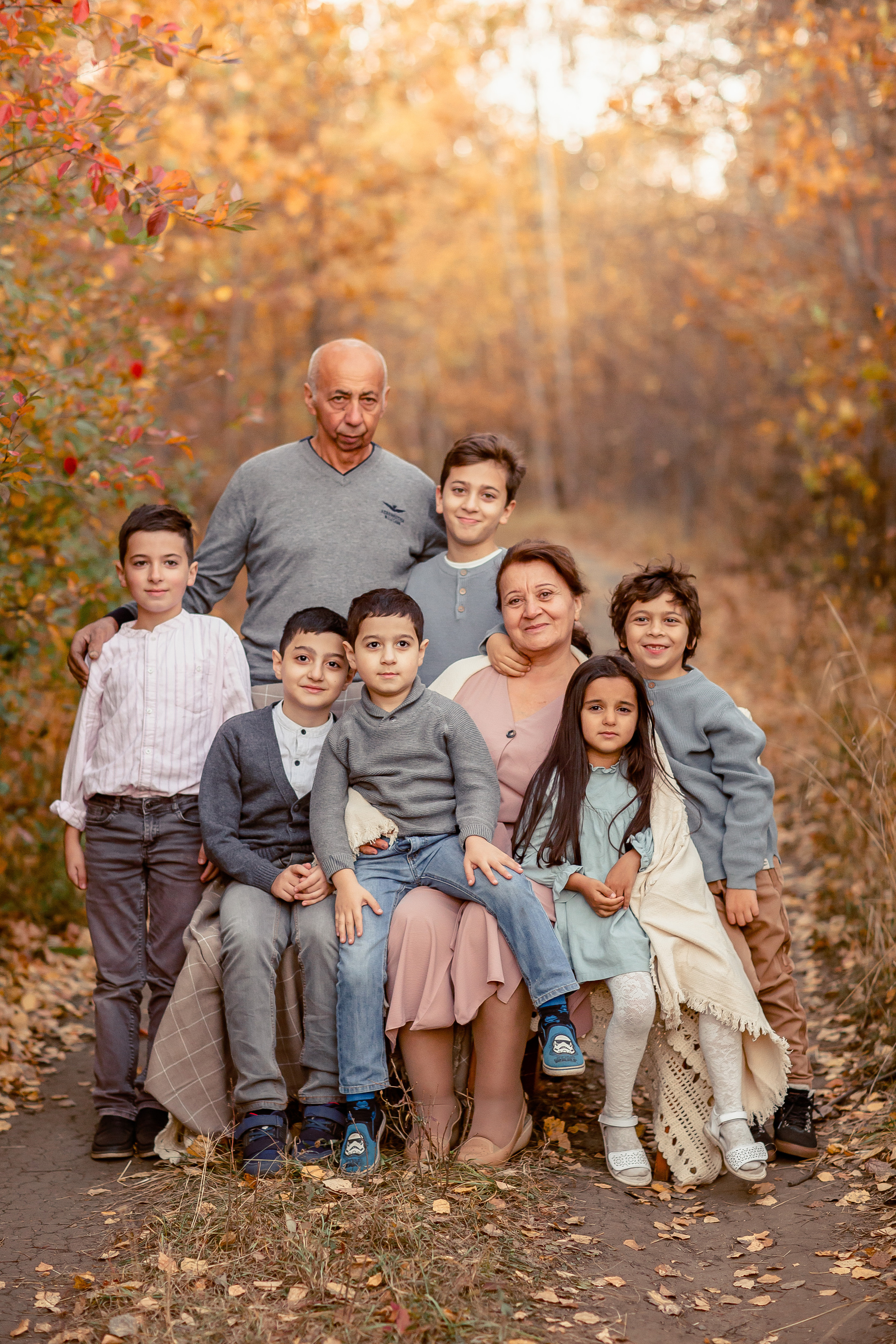 Съёмка большой семьи. Осень 2020. Семейный и детский фотограф в Пензе Анна Михайлова