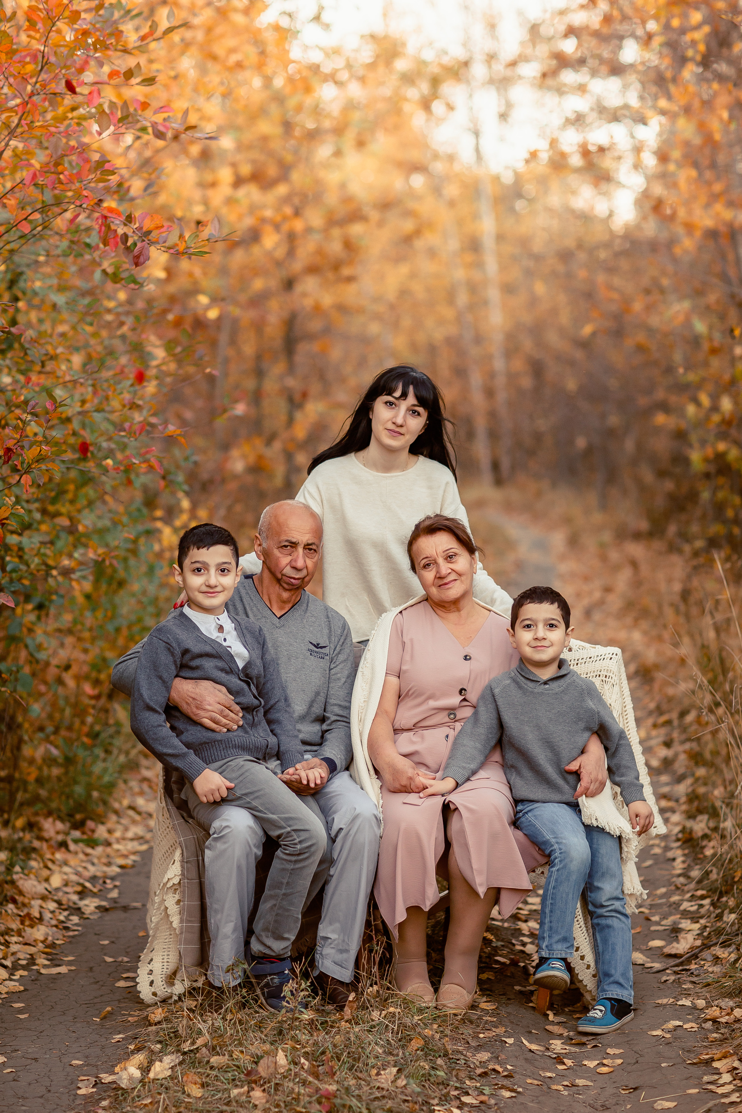 Съёмка большой семьи. Осень 2020. Семейный и детский фотограф в Пензе Анна Михайлова