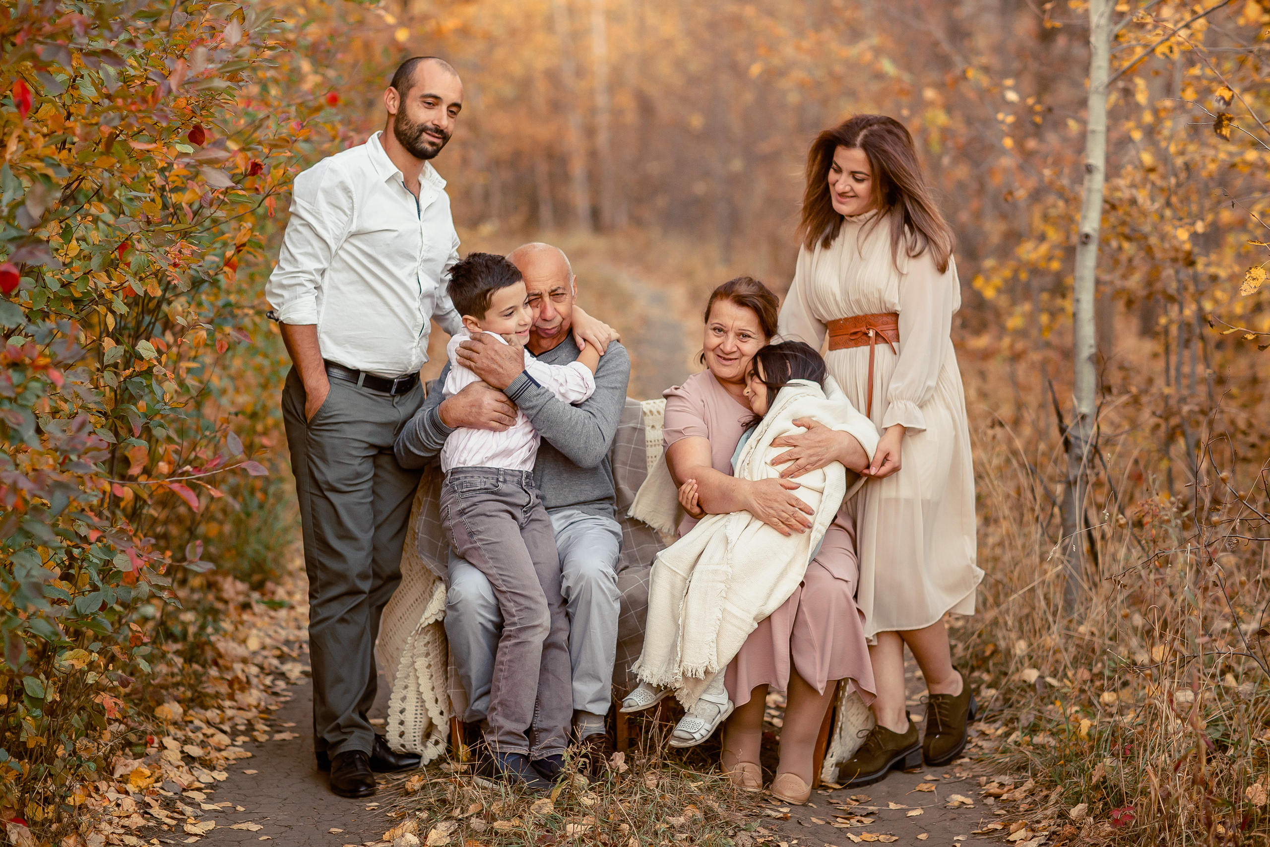 Съёмка большой семьи. Осень 2020. Семейный и детский фотограф в Пензе Анна Михайлова