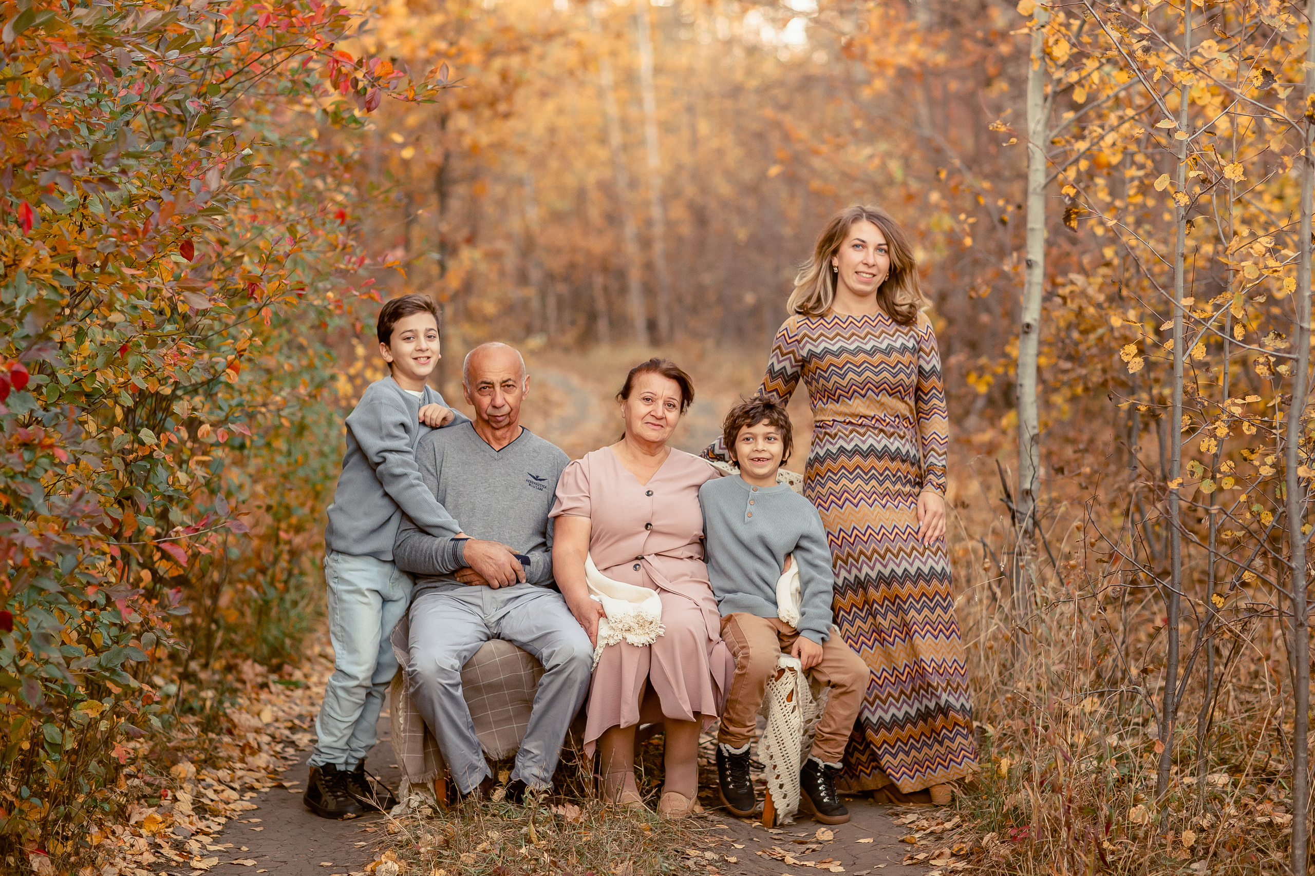 Съёмка большой семьи. Осень 2020. Семейный и детский фотограф в Пензе Анна Михайлова