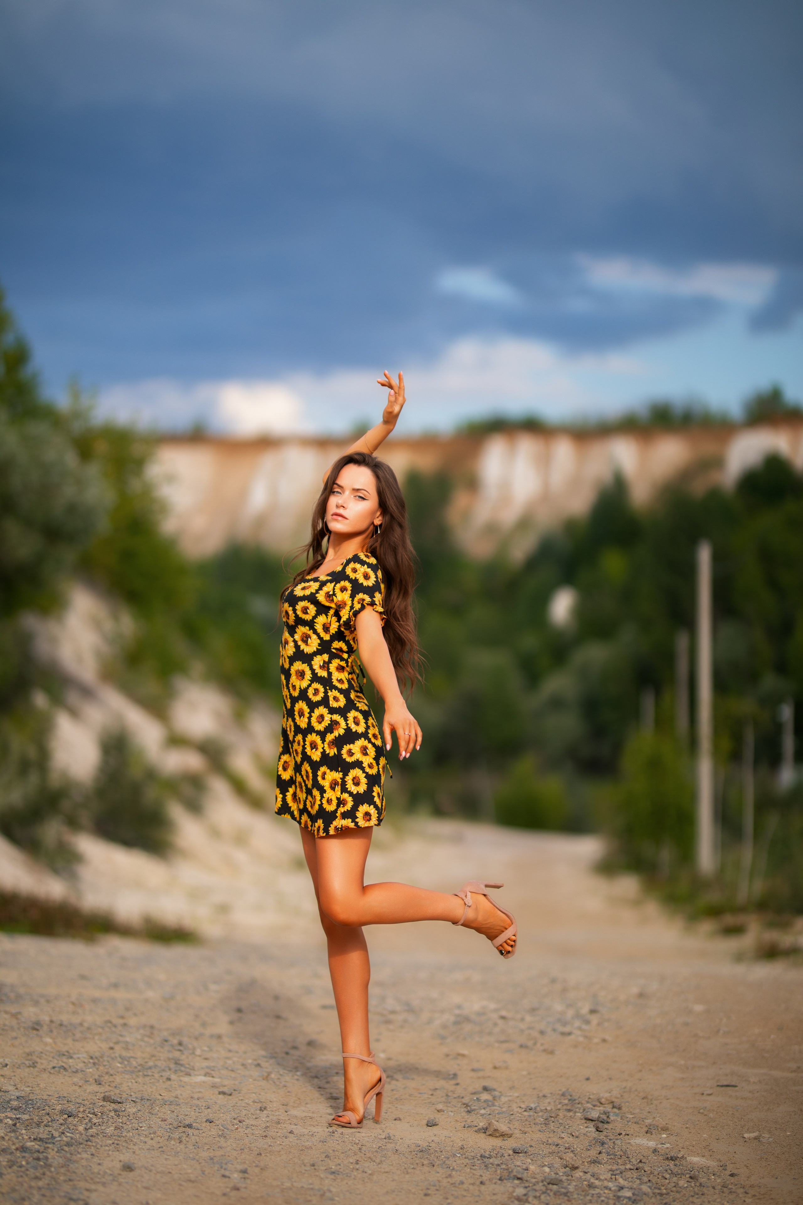 Летняя съемка с Екатериной на природе в парке Белый Колодец в формате для «себя»