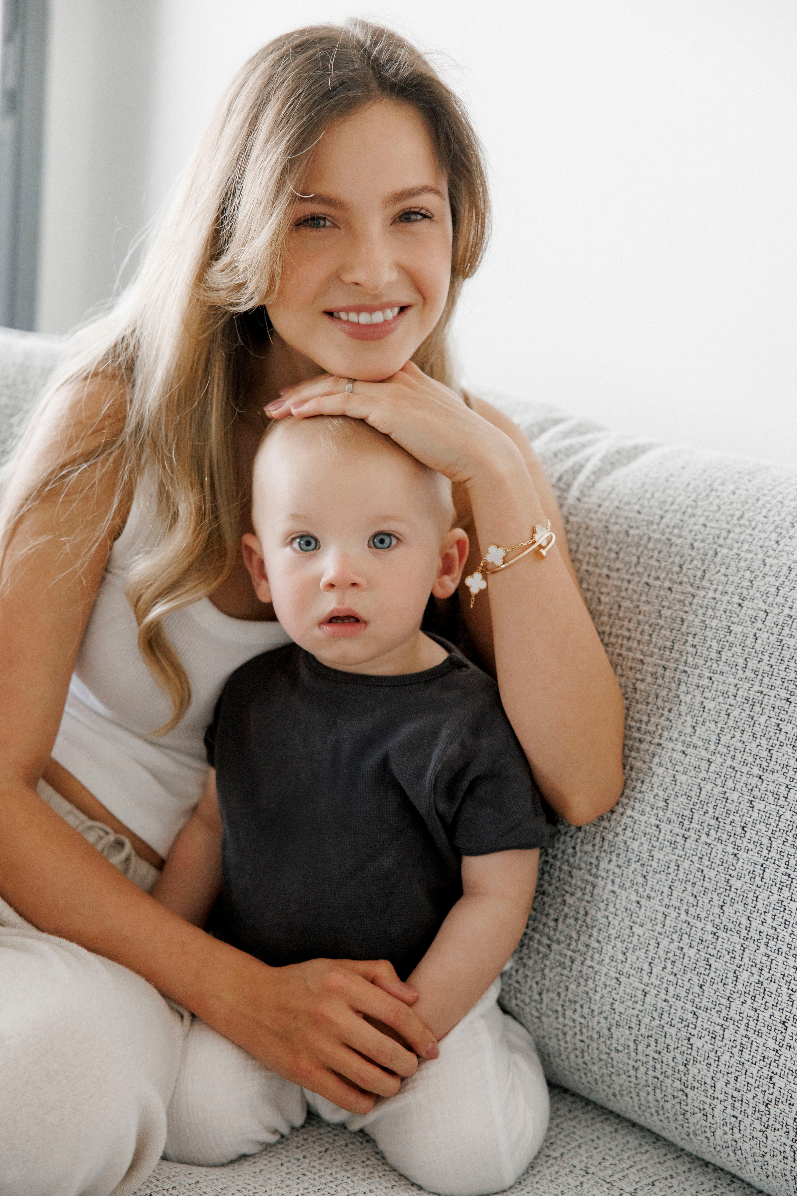 One year old at home. Wedding and family photographer