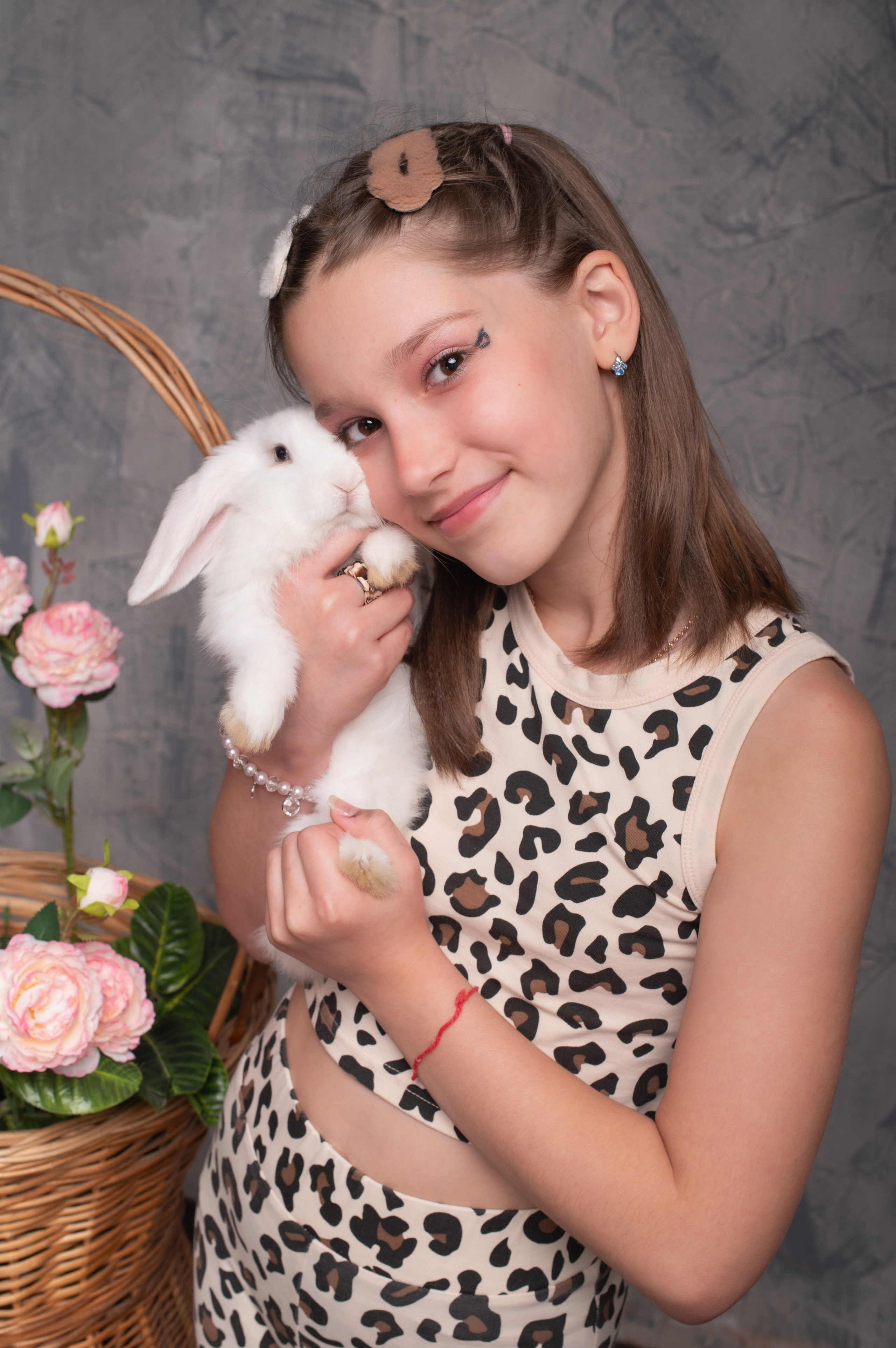 Дети и кролик. Детский фотограф в Новокузнецке Николай Чекалин