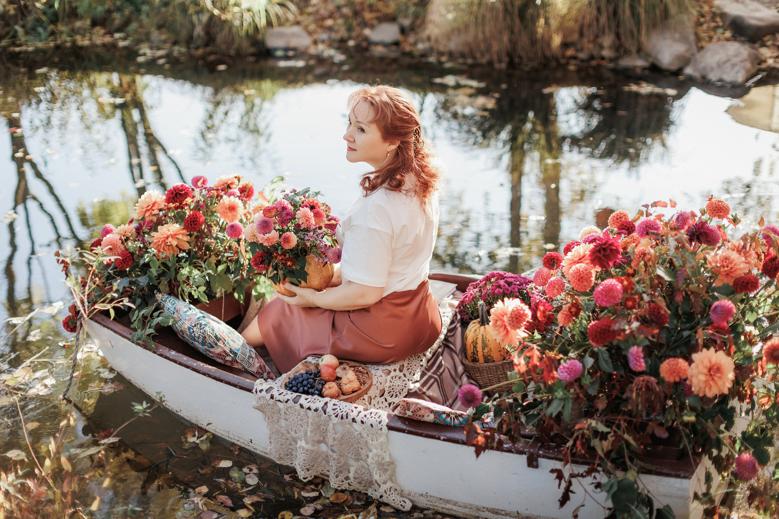 Фотопроект «Лодка в цветах». Свадебный, семейный и детский фотограф в городе Партизанск, Находка