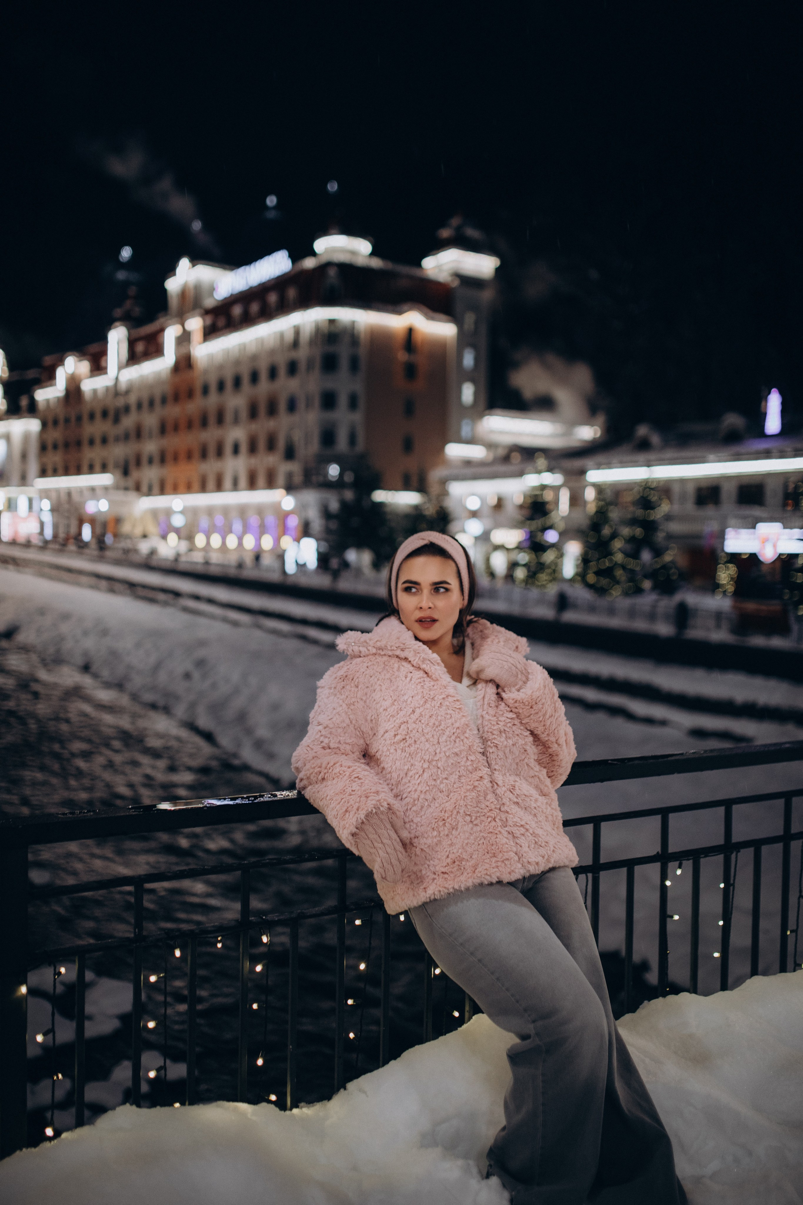 Зимняя прогулка на Розе Хутор с Кристиной. Фотограф Елизавета Балакир