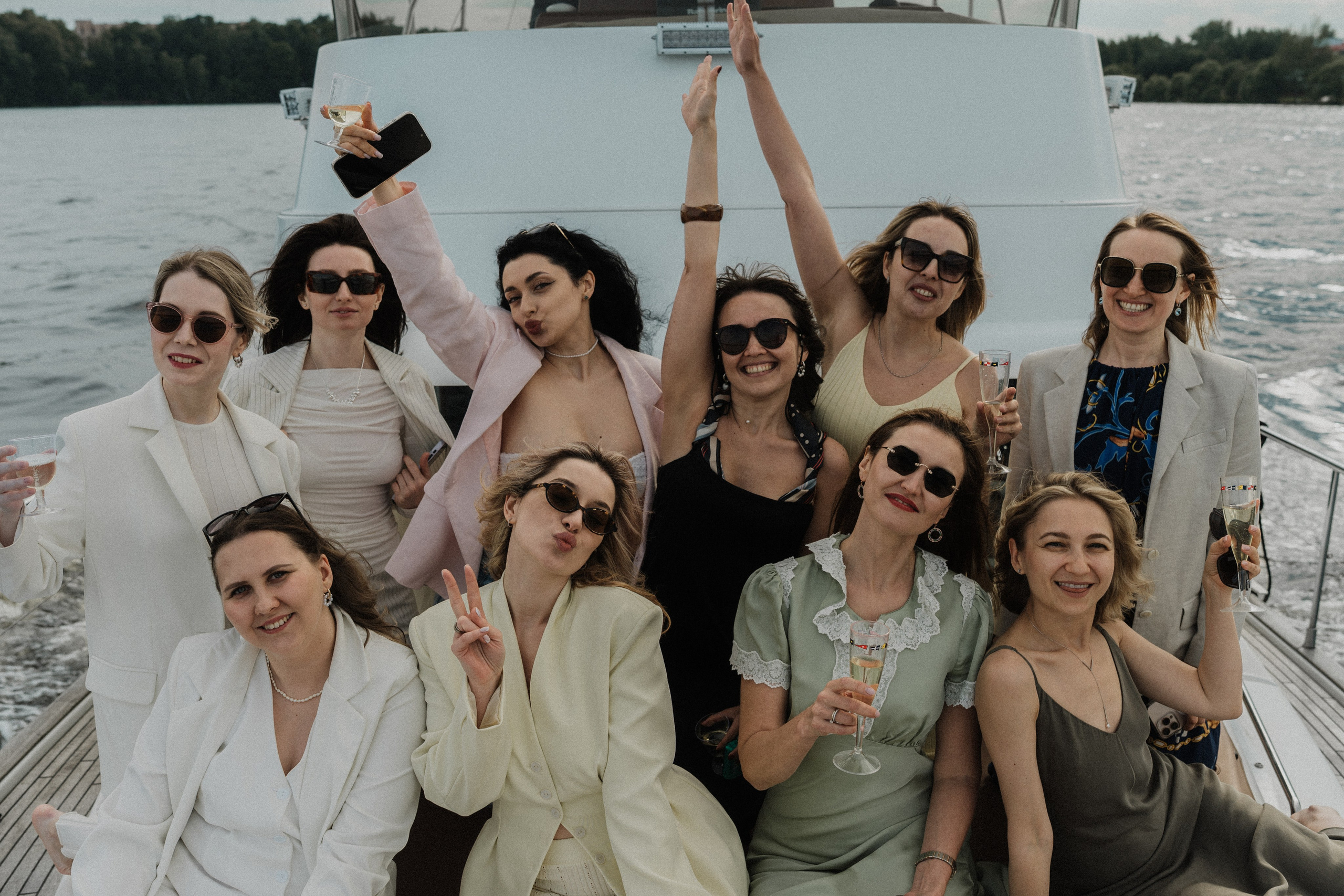 Девичник на яхте. Фотограф в Москве Ангелина Ким