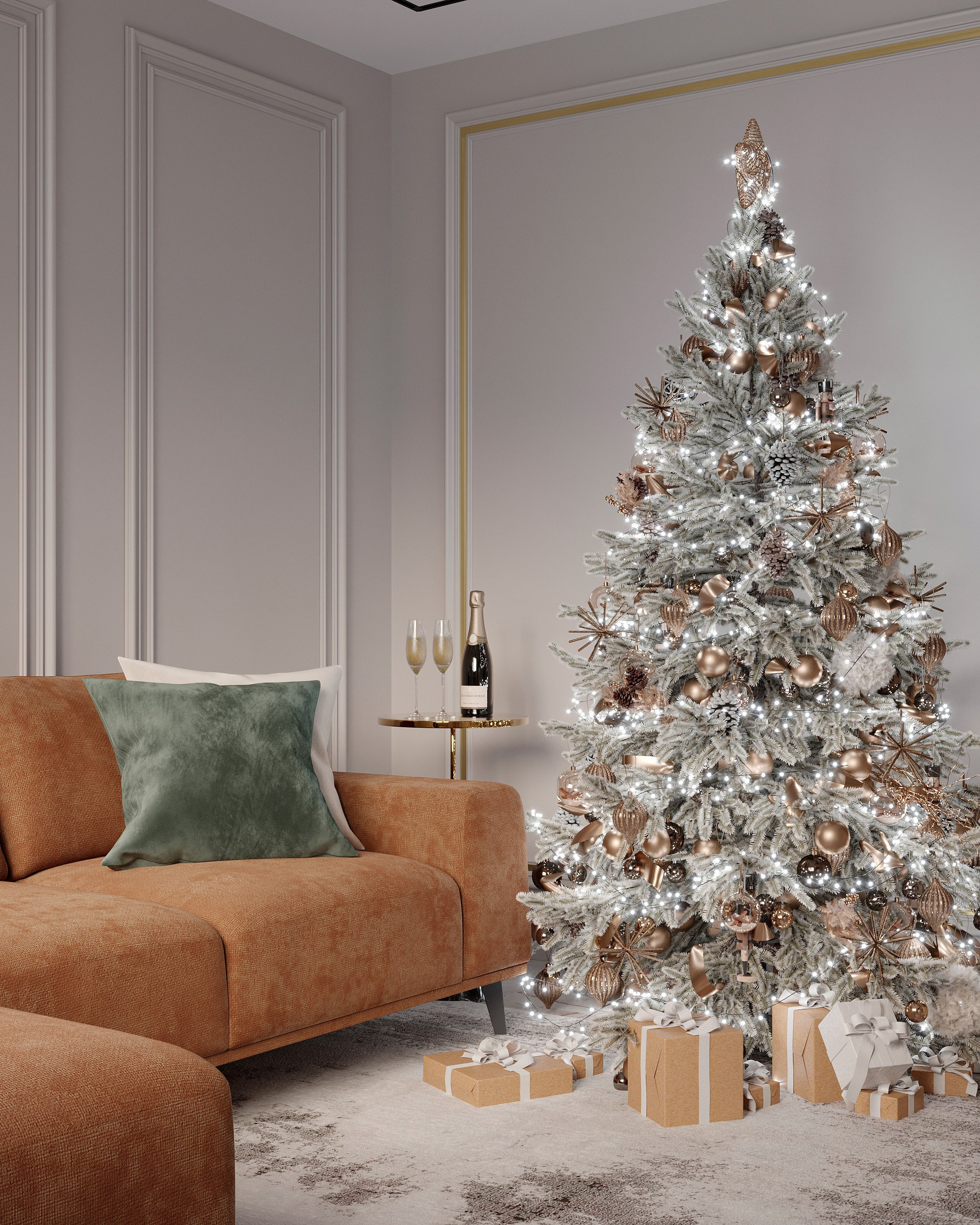 Гостиная. Королёва Анастасия | 3D визуализатор