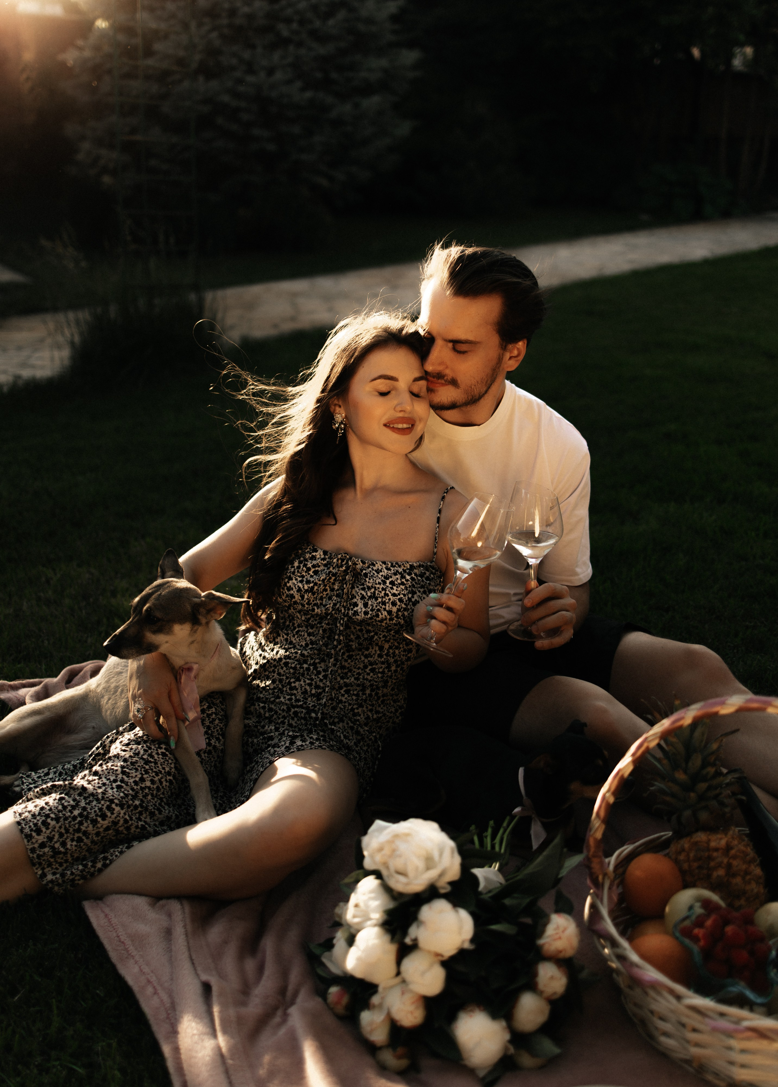 Love story с собачками. Семейный фотограф в Краснодаре Храмова Анна