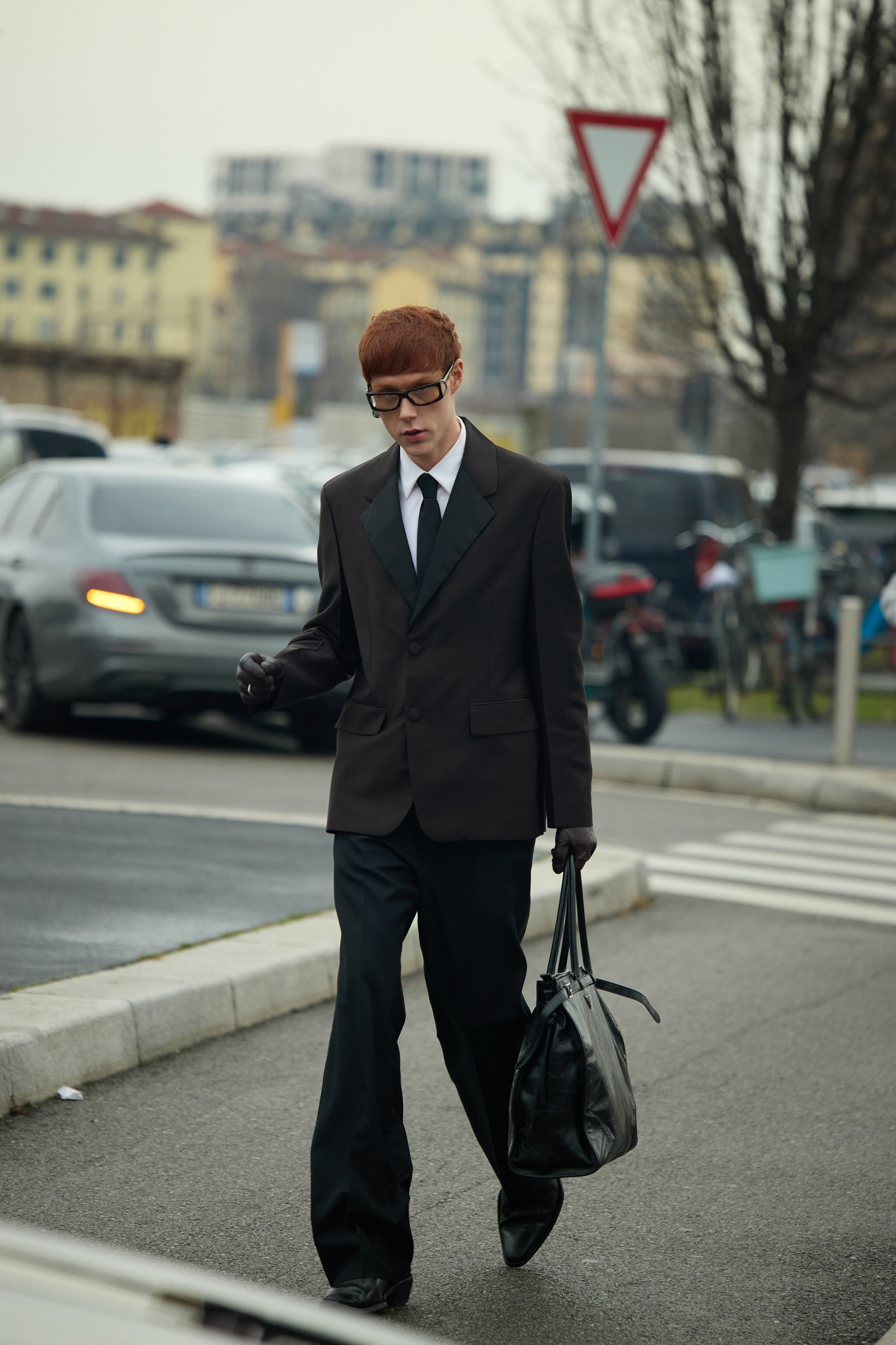 Milan Fashion WeekMens Fall/Winter 25/26 Prada. Photographer in Milan Ivan Goncharov