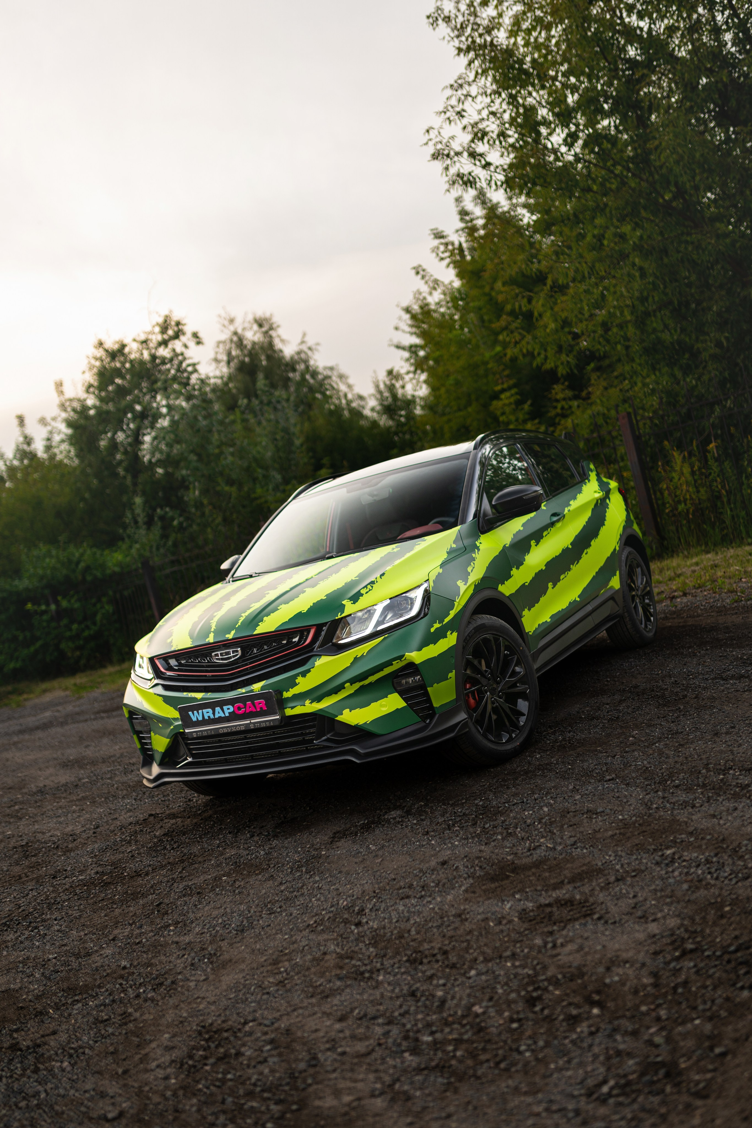 Винилография на Geely Coolray. Студия дизайна и оклейки авто Barmaley Design