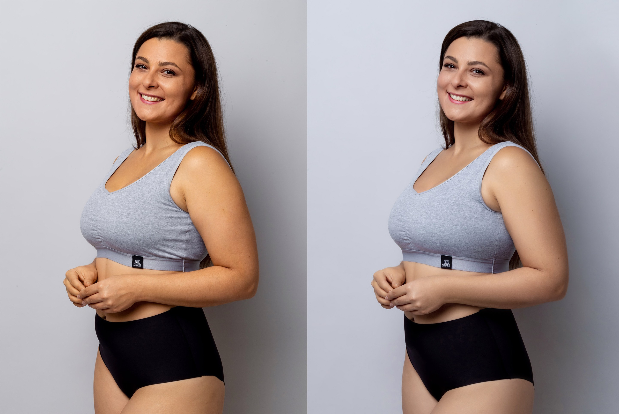 Деликатная обработка портретов для рекламы нижнего белья | Студия SVITHART