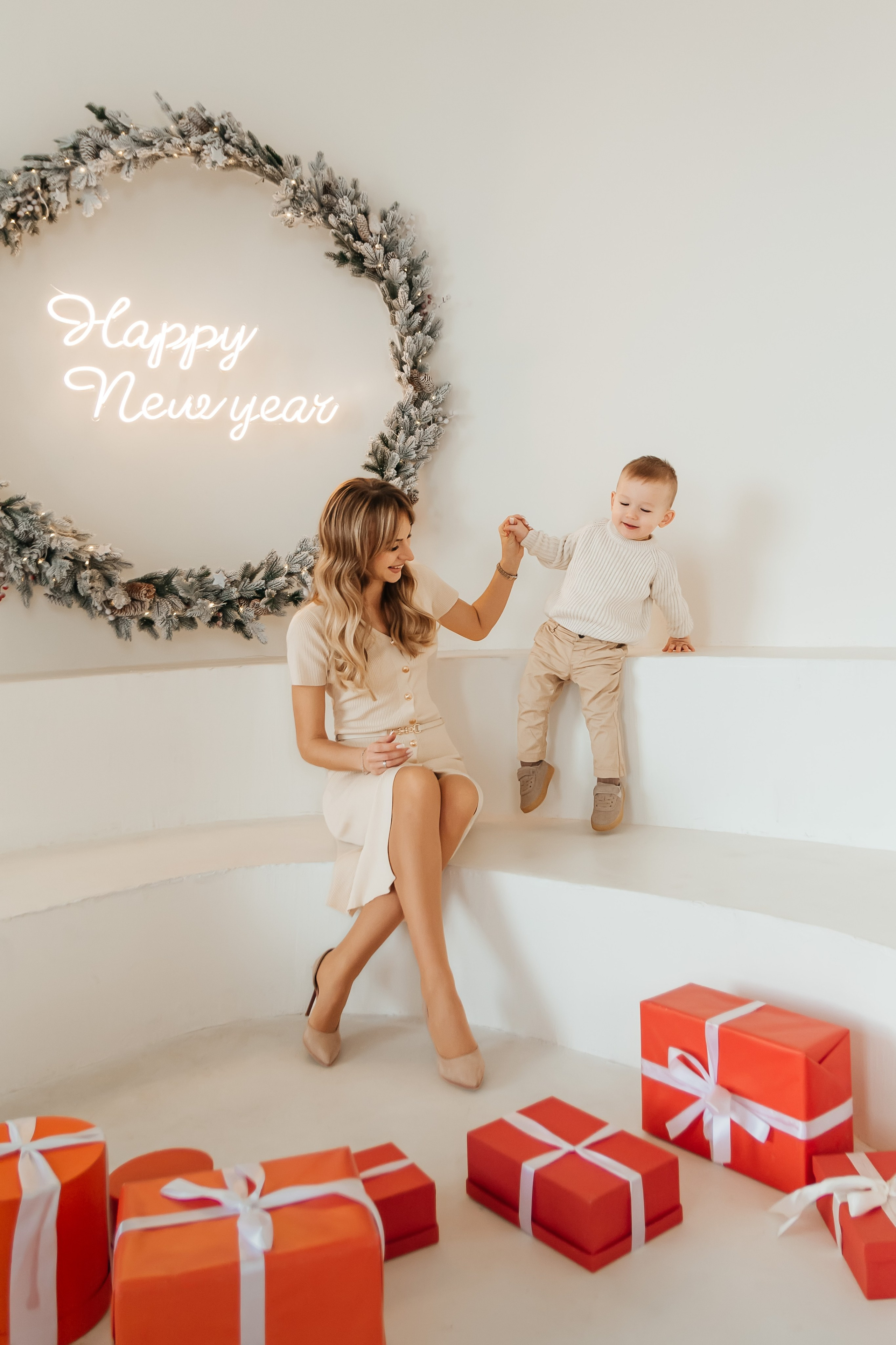 Новогодняя фотосессия Юля, Ярослав и Ростик. Семейный и детский фотограф Кущ Наташа