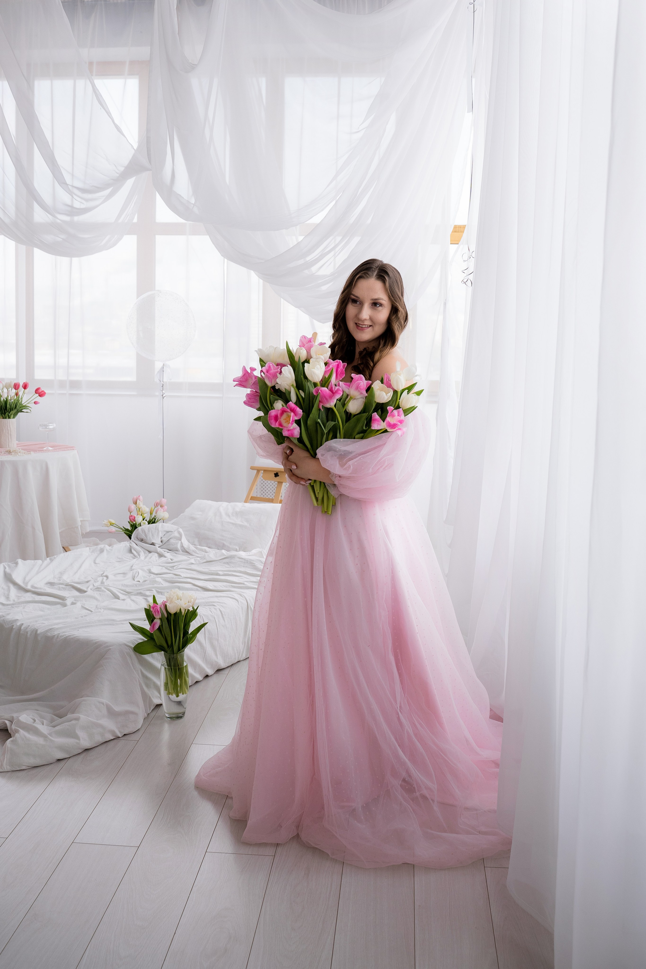 Тюльпановое настроение. Фотостудия Малина в городе Улан-Удэ. Фотограф Ирина Жарникова