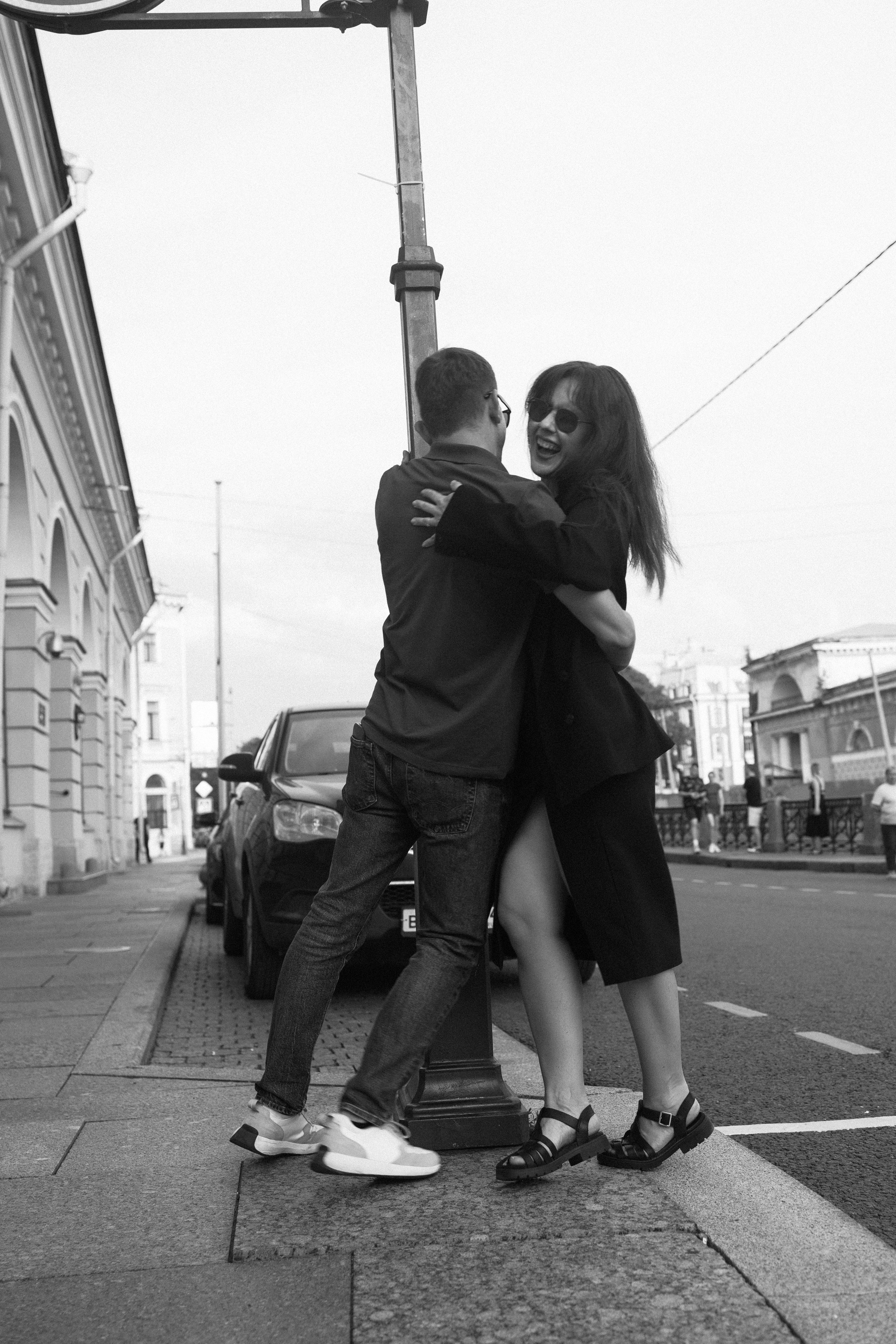 Любовь на улицах Питера. Портретный фотограф СПб, женский фотограф, минимализм и эстетика