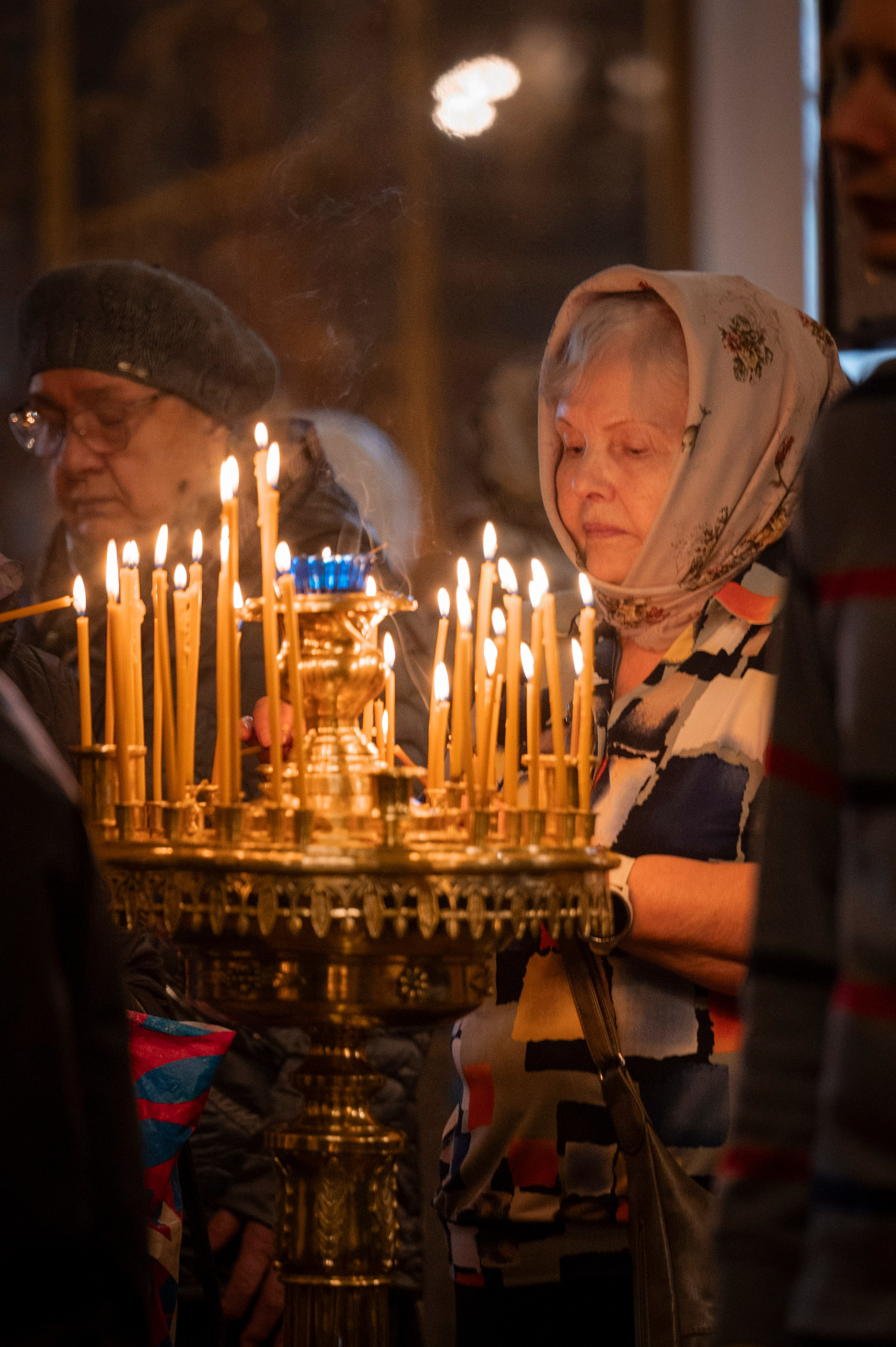Богородский храм. Вход Господень в Иерусалим. Божественная литургия. Антон и Татьяна Денисенко — В храме