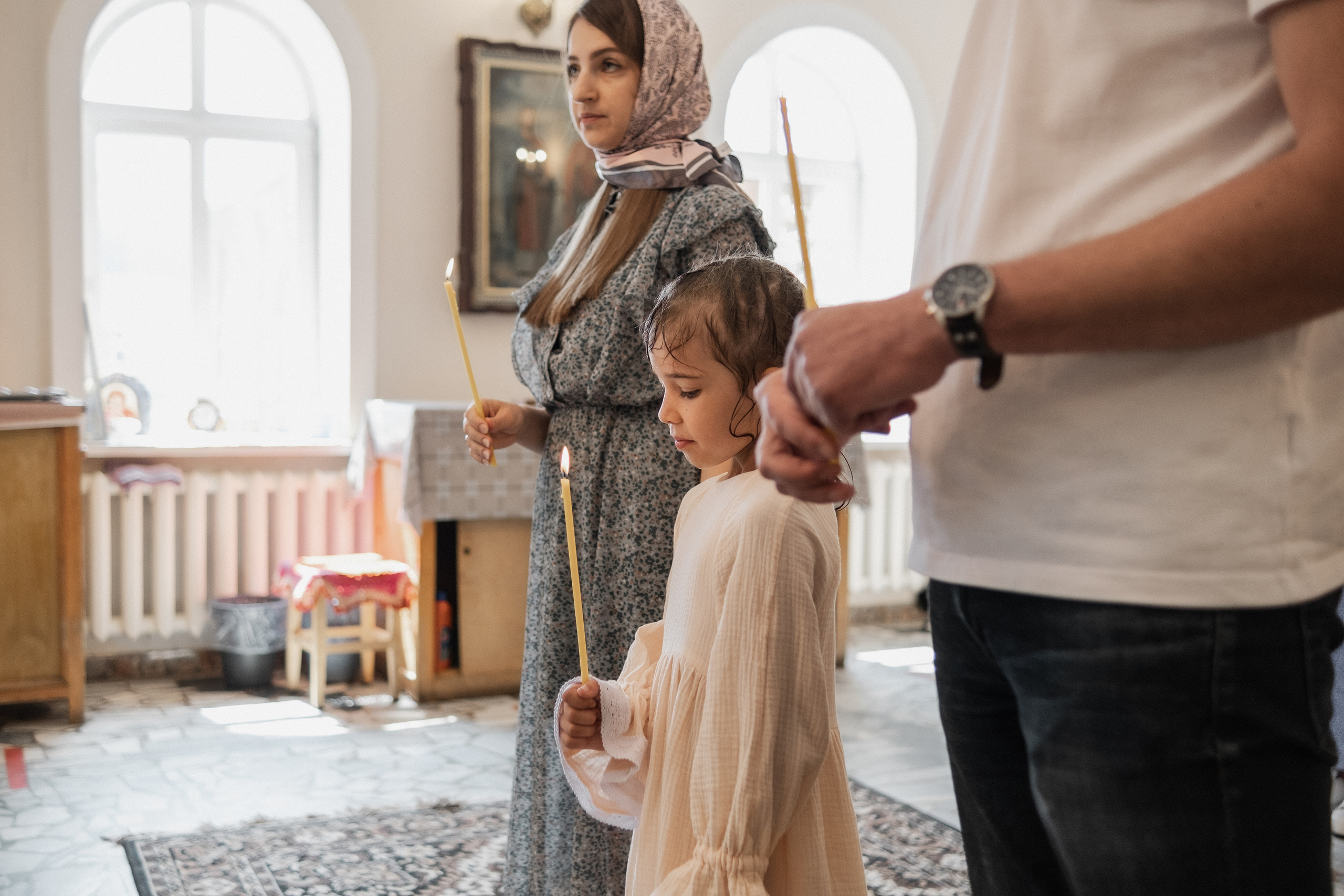 Крещение Киры. Семейный фотограф Уфа Головченко Анастасия