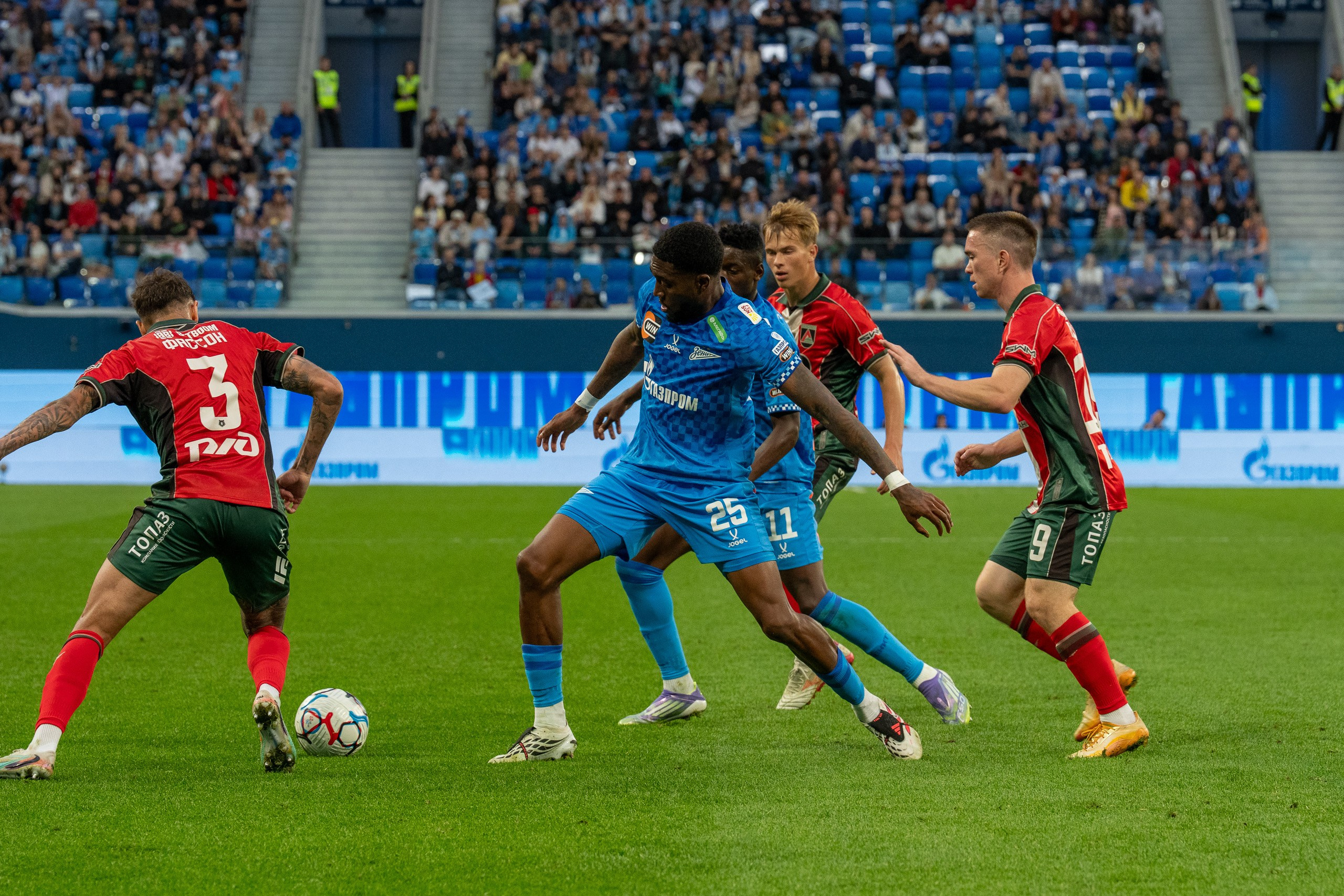 Zenit vs Lokomotiv 2-1 | RPL 2026/27 Round 8 Match Photography at Gazprom Arena | Sports Photographer Saint Petersburg